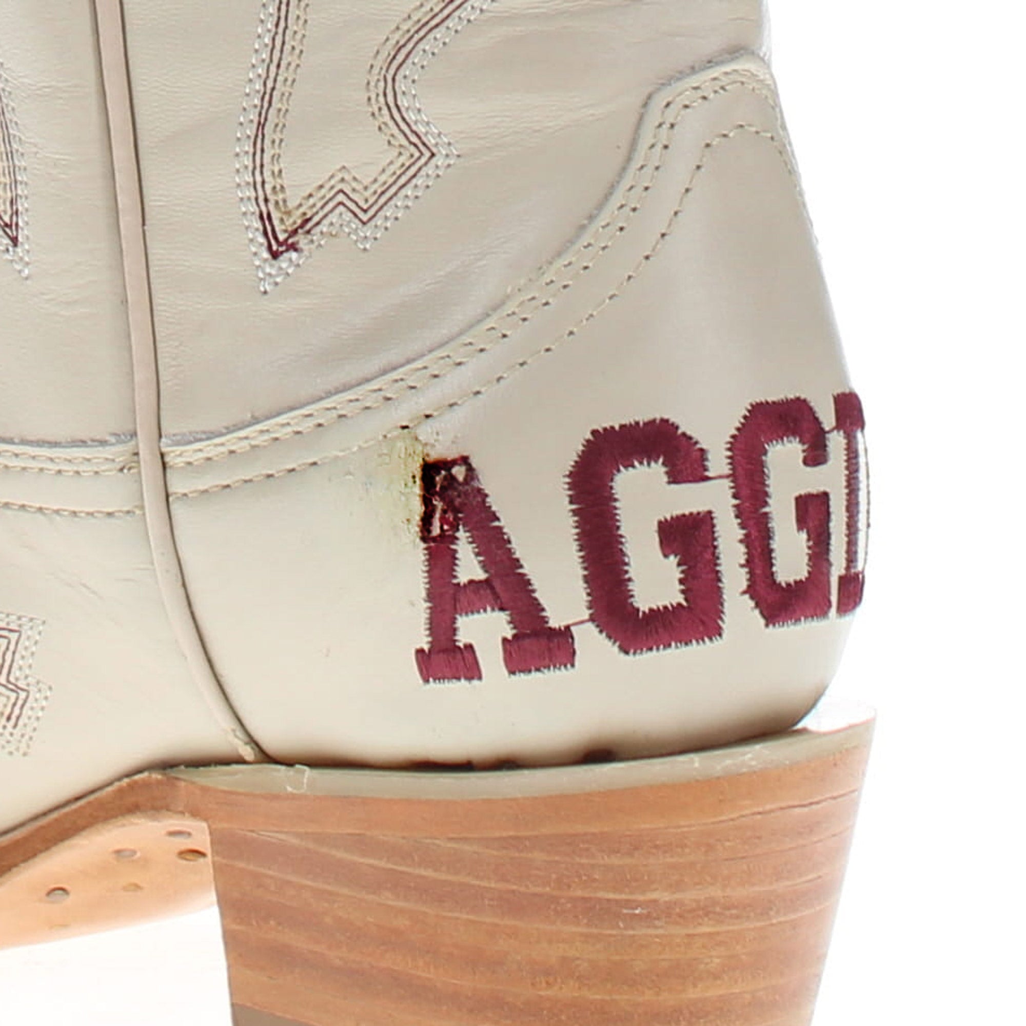 Women's Texas Less Than Perfect Bone Cowgirl Boots by Vaccari University