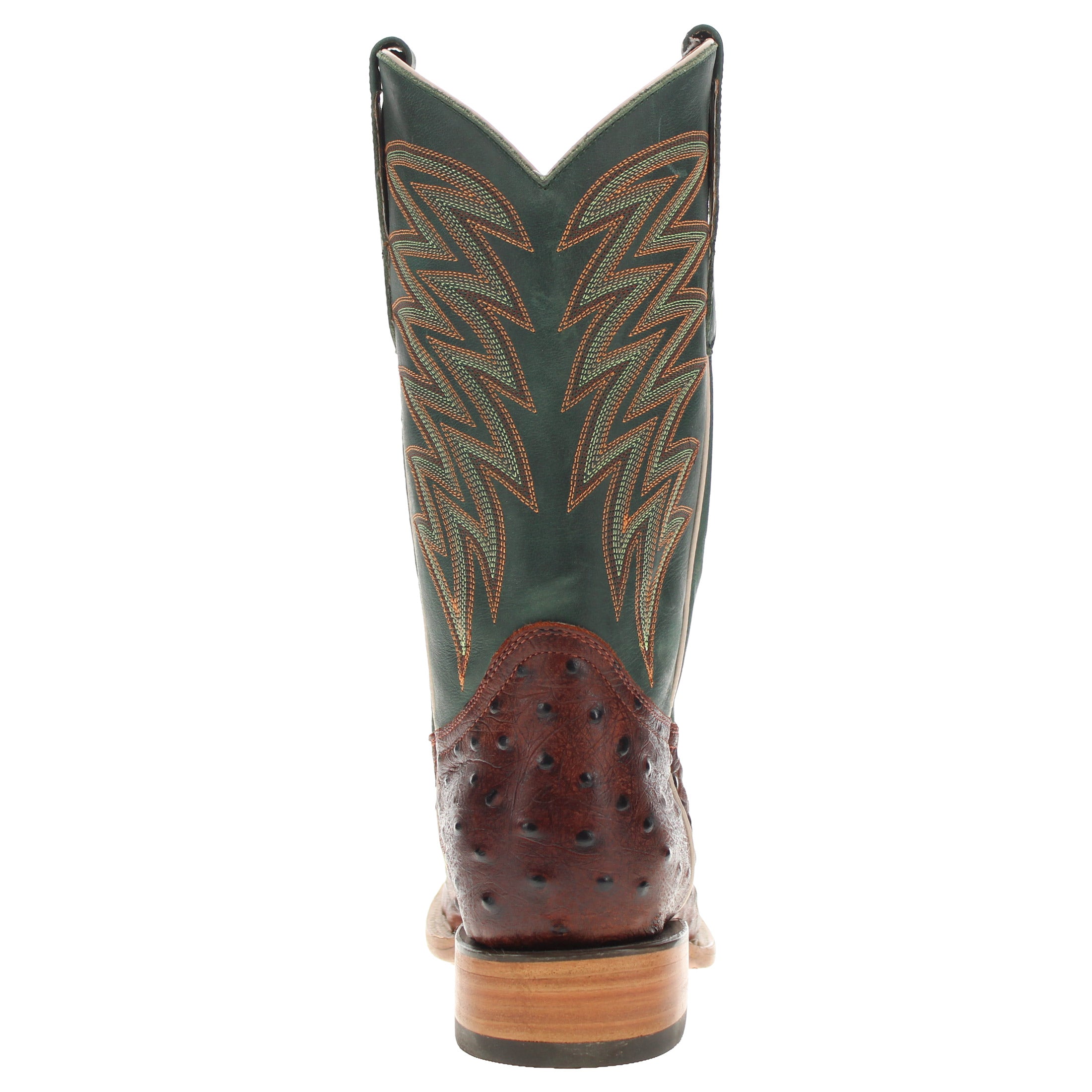 Men's Pecan Ostrich PrintCowboy Boots Carson by Vaccari Core