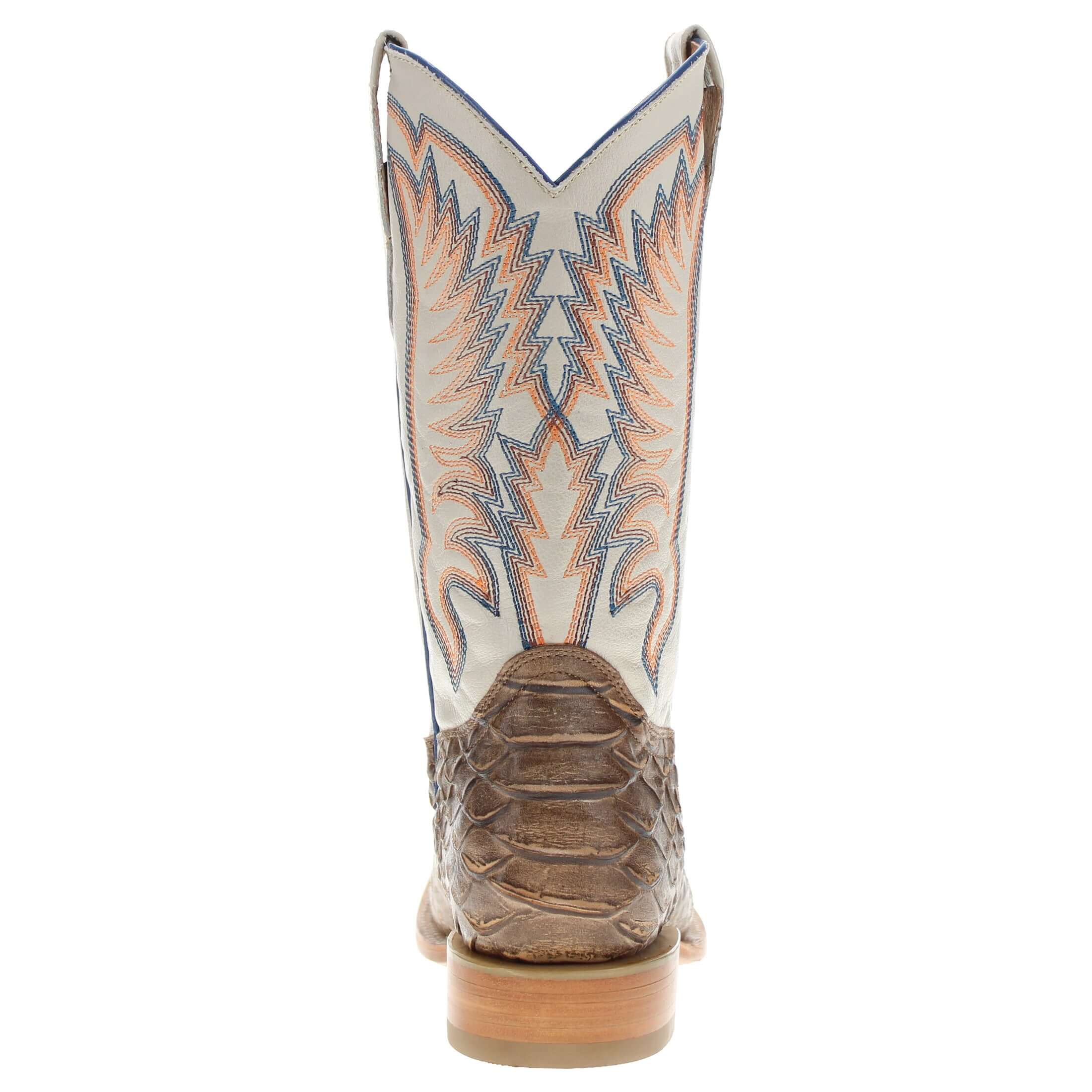 Men's Black Python Print Cowboy Boots Chase by Vaccari Core
