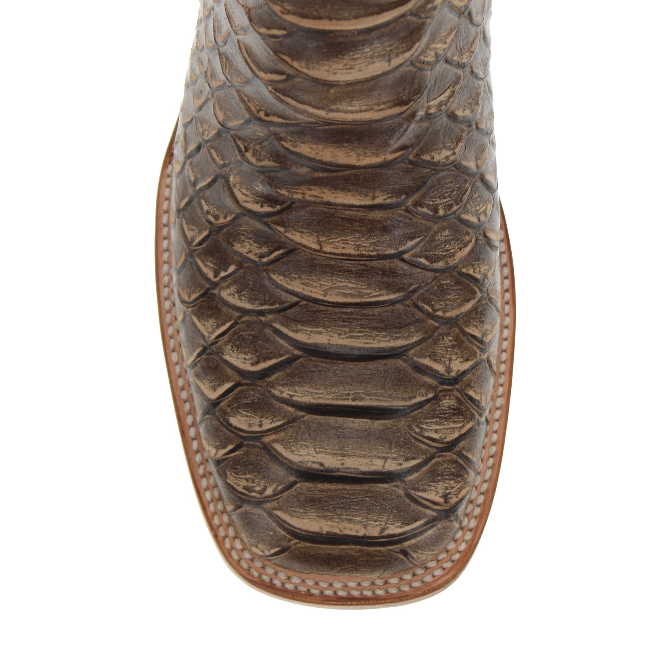 Men's Black Python Print Cowboy Boots Chase by Vaccari Core