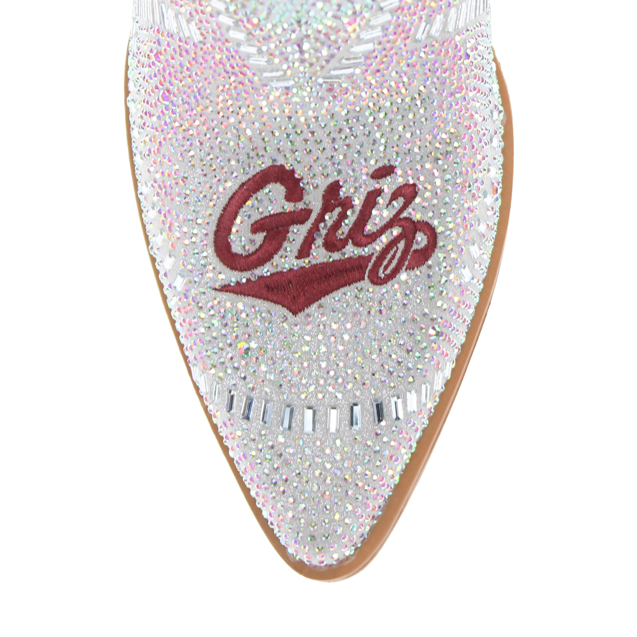 Women's University of Montana Natural Bling Cowgirl Booties Jade by V by Vaccari