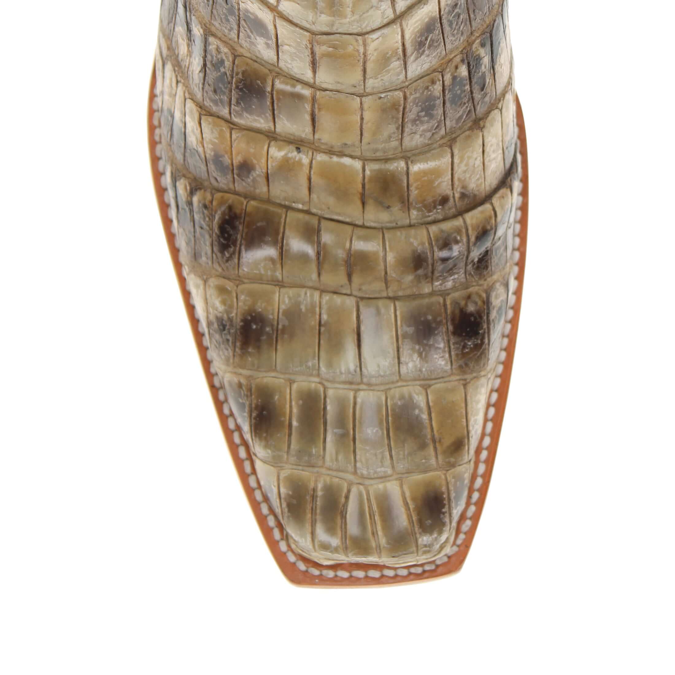 Men's Full Natural Alligator Belly Cowboy Boots Duke by Vaccari Core