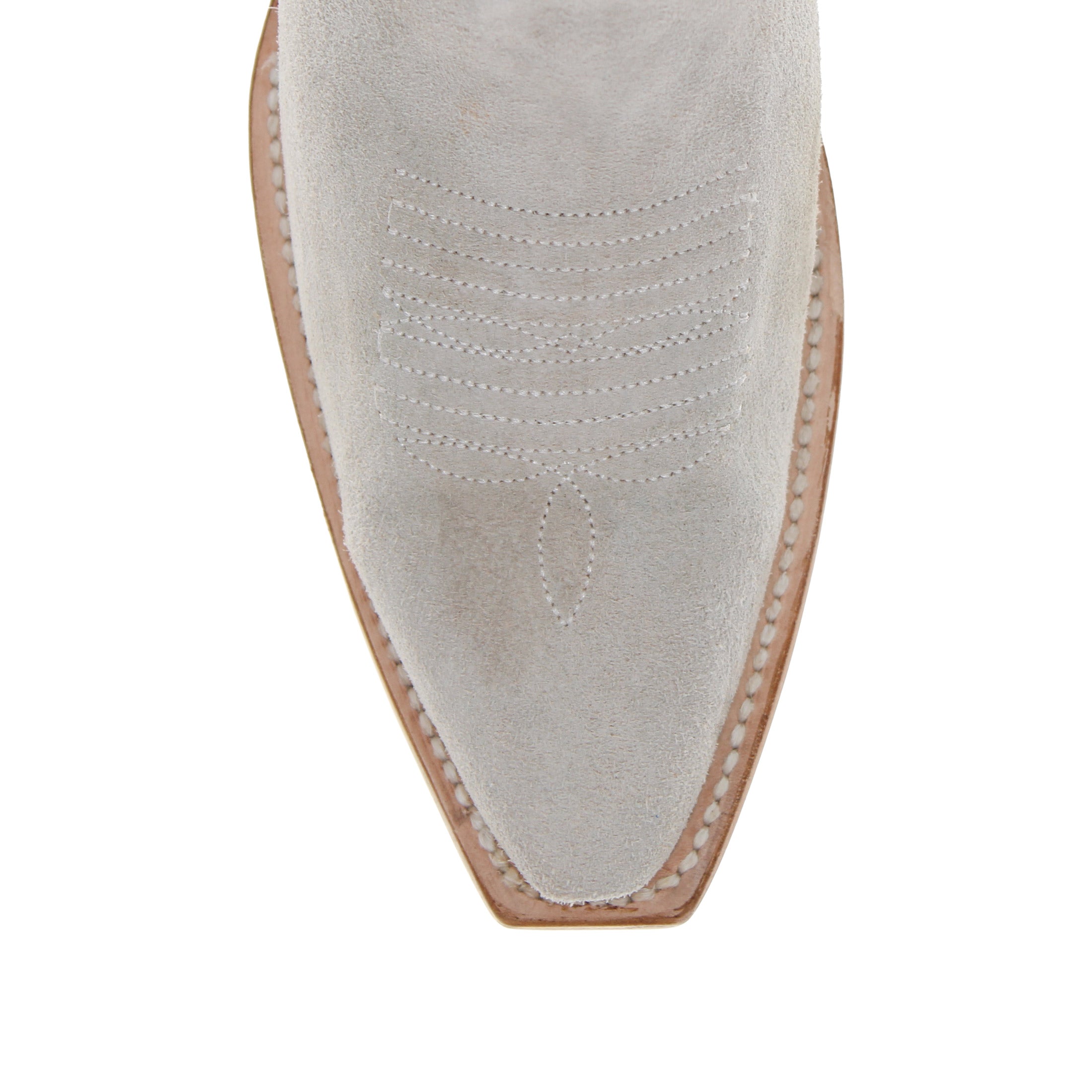 Women's Ivory Suede Leather Cowgirl Boots Sloane by Vaccari Core