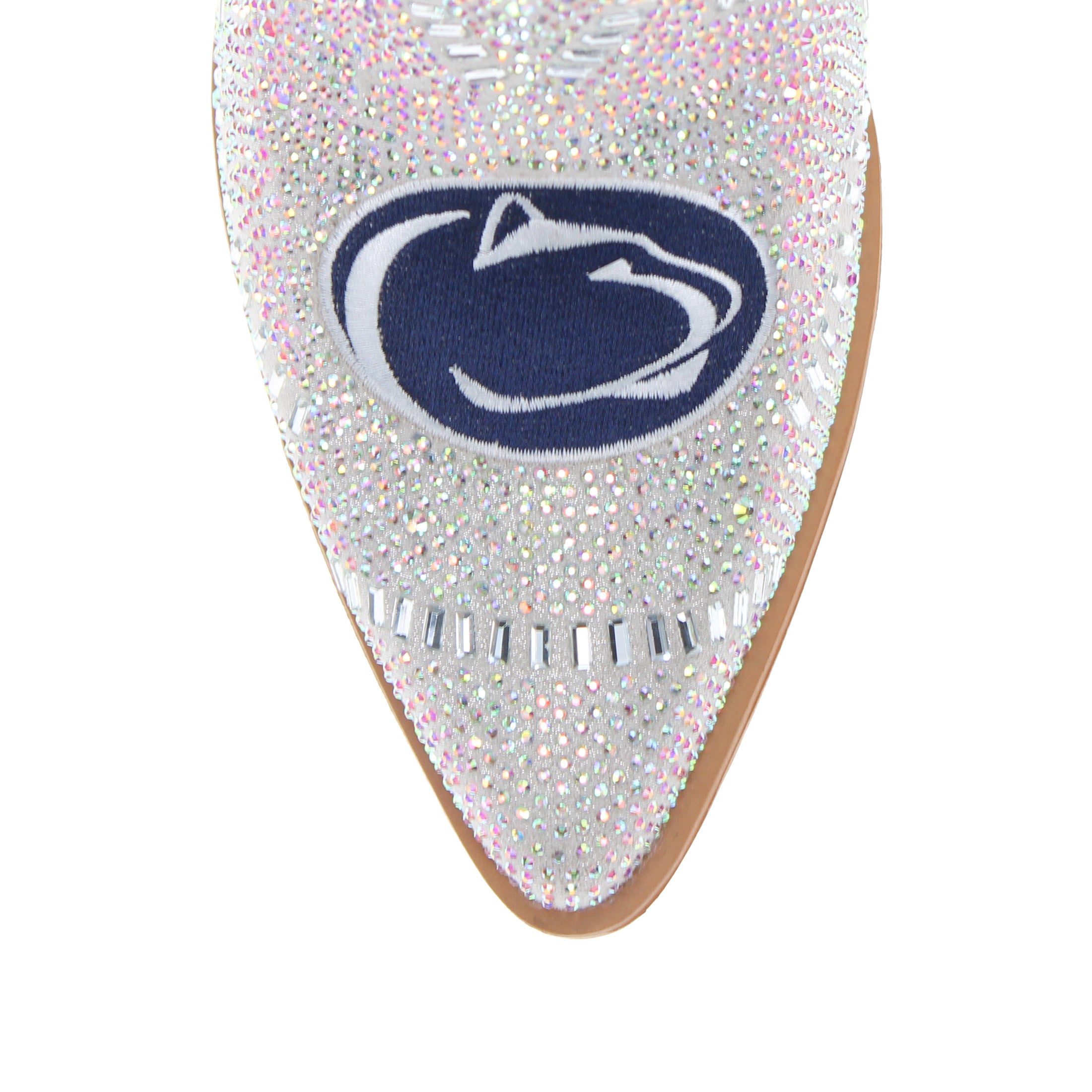 Women's Penn State University Natural Bling Cowgirl Booties Jade by V by Vaccari