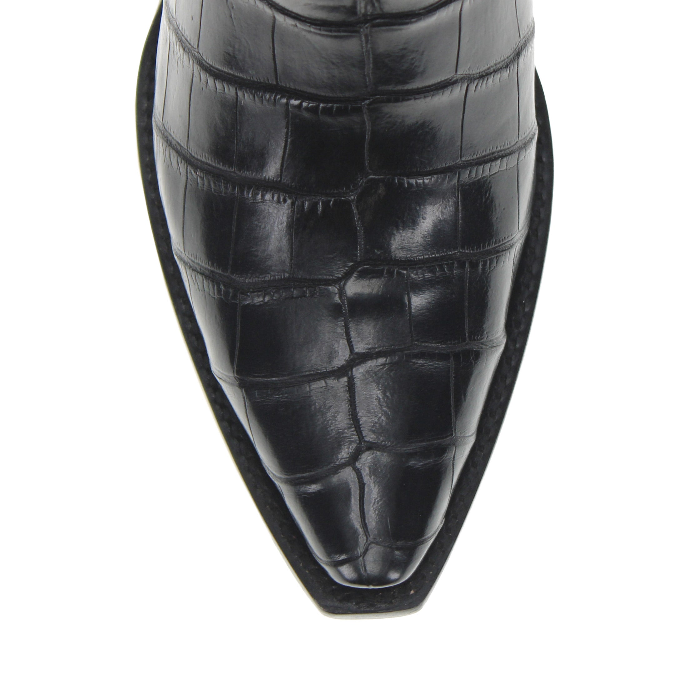 Womens Vaccari American Alligator Belly Snip Toe Boots by Vaccari