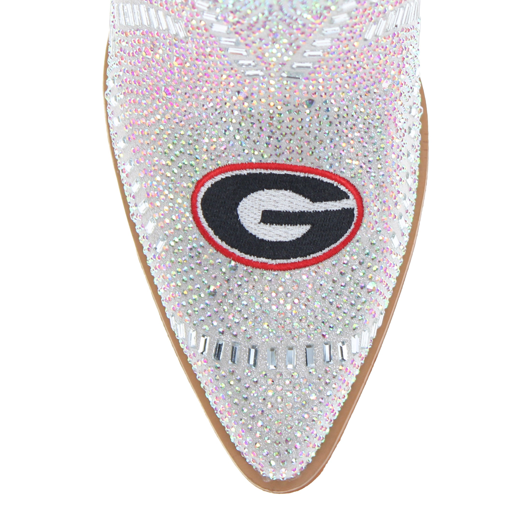 Women's University of Georgia Natural Bling Cowgirl Booties Jade by V by Vaccari