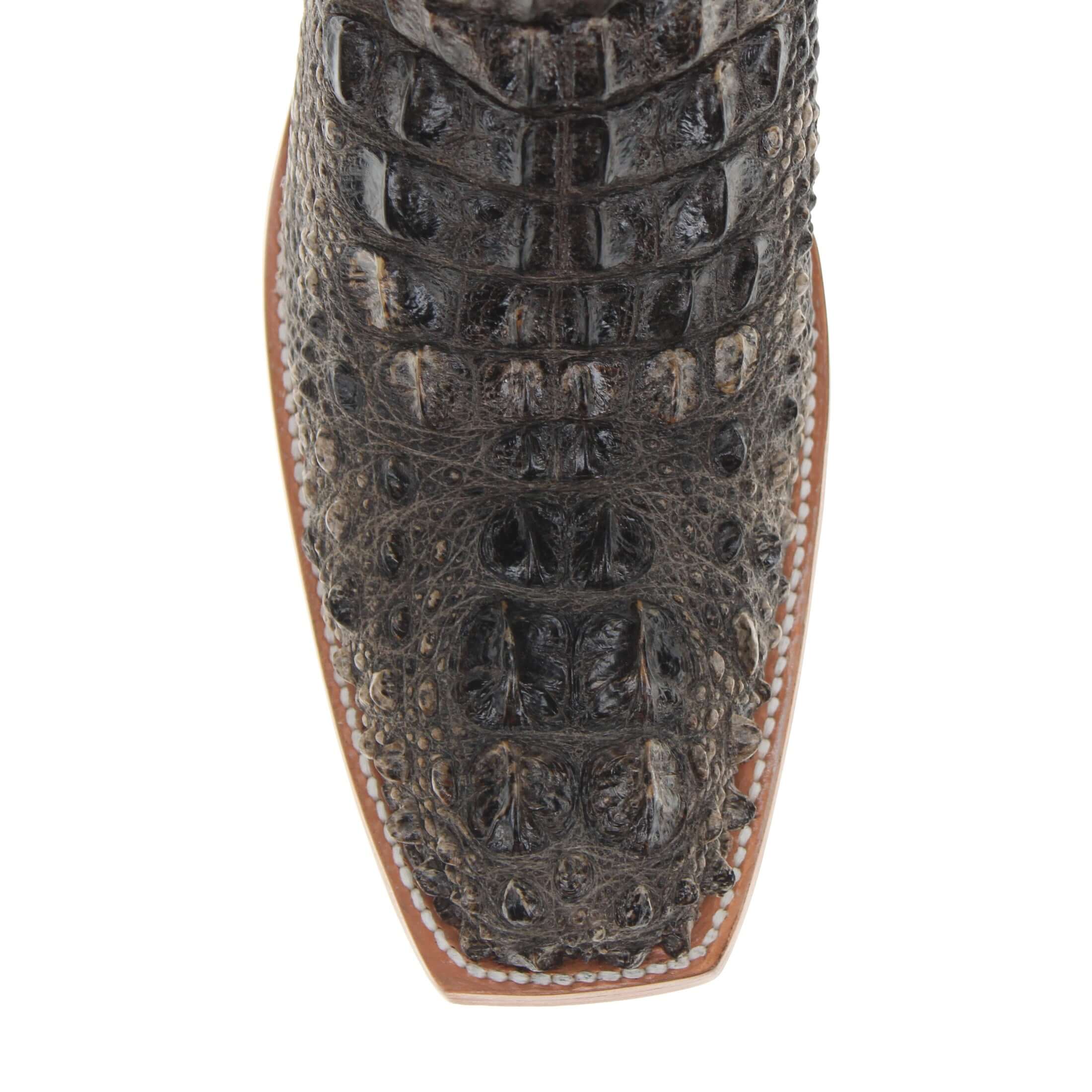 Men's Full Natural Alligator Hornback Cowboy Boots Barrett by Vaccari Core
