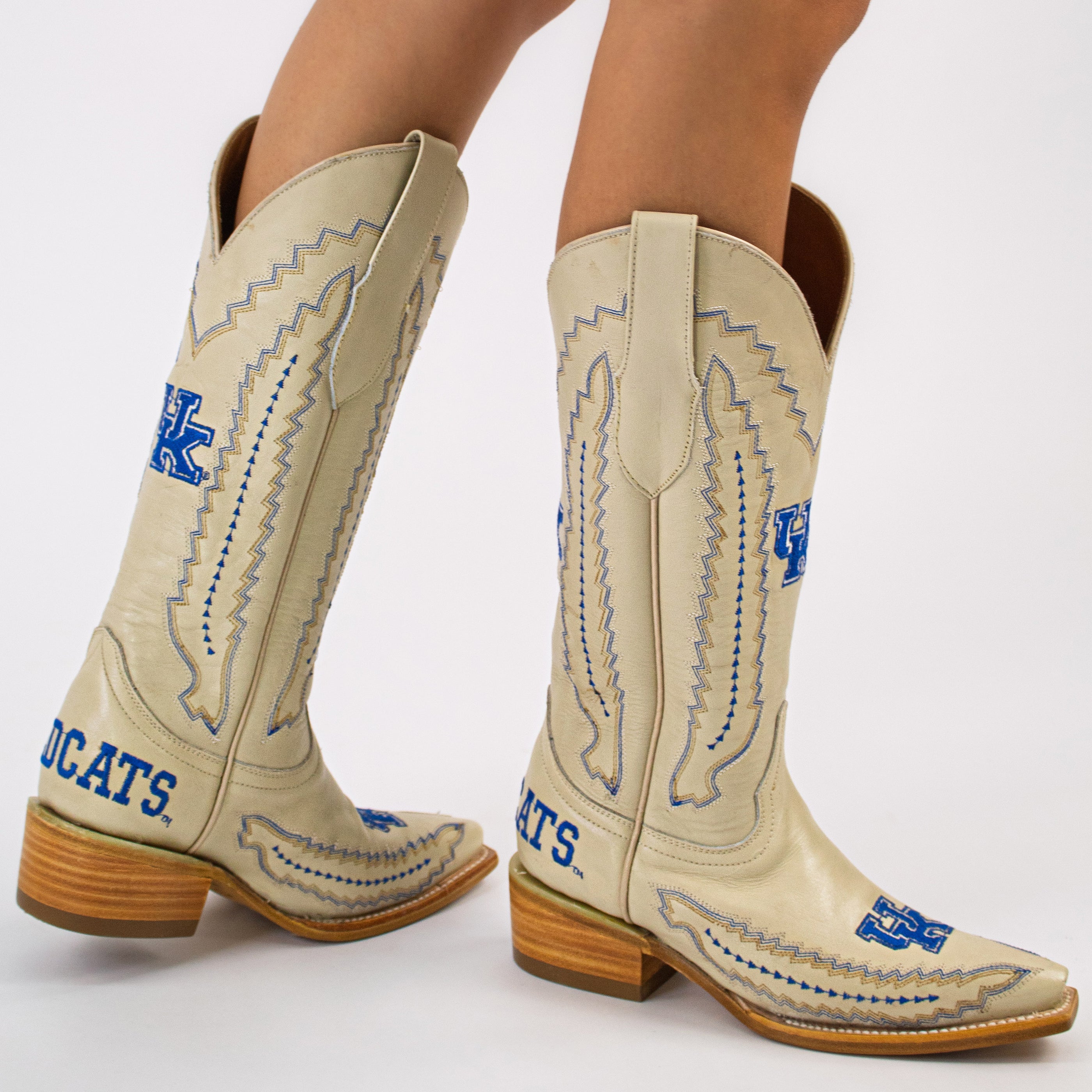 Women's University of Kentucky Bone Cowgirl Boots Naomi by Vaccari University