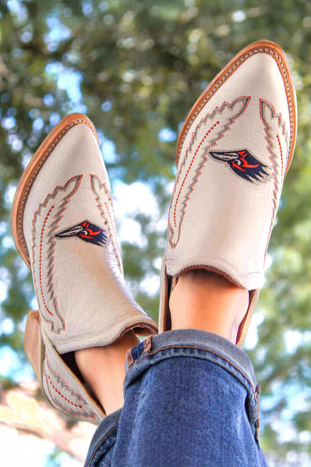 UTSA Women's White Booties Natalie by Vaccari University