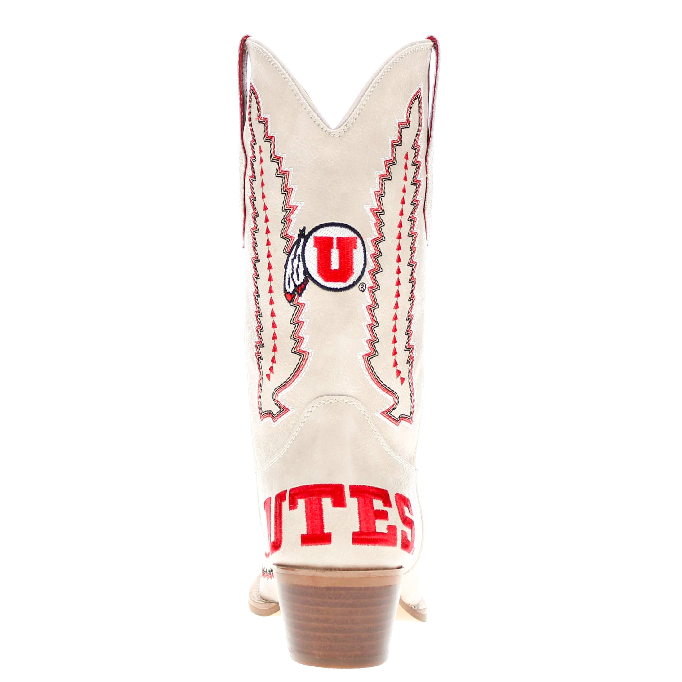 Women's University of Utah Bone Cowgirl Boot Mimi by V by Vaccari