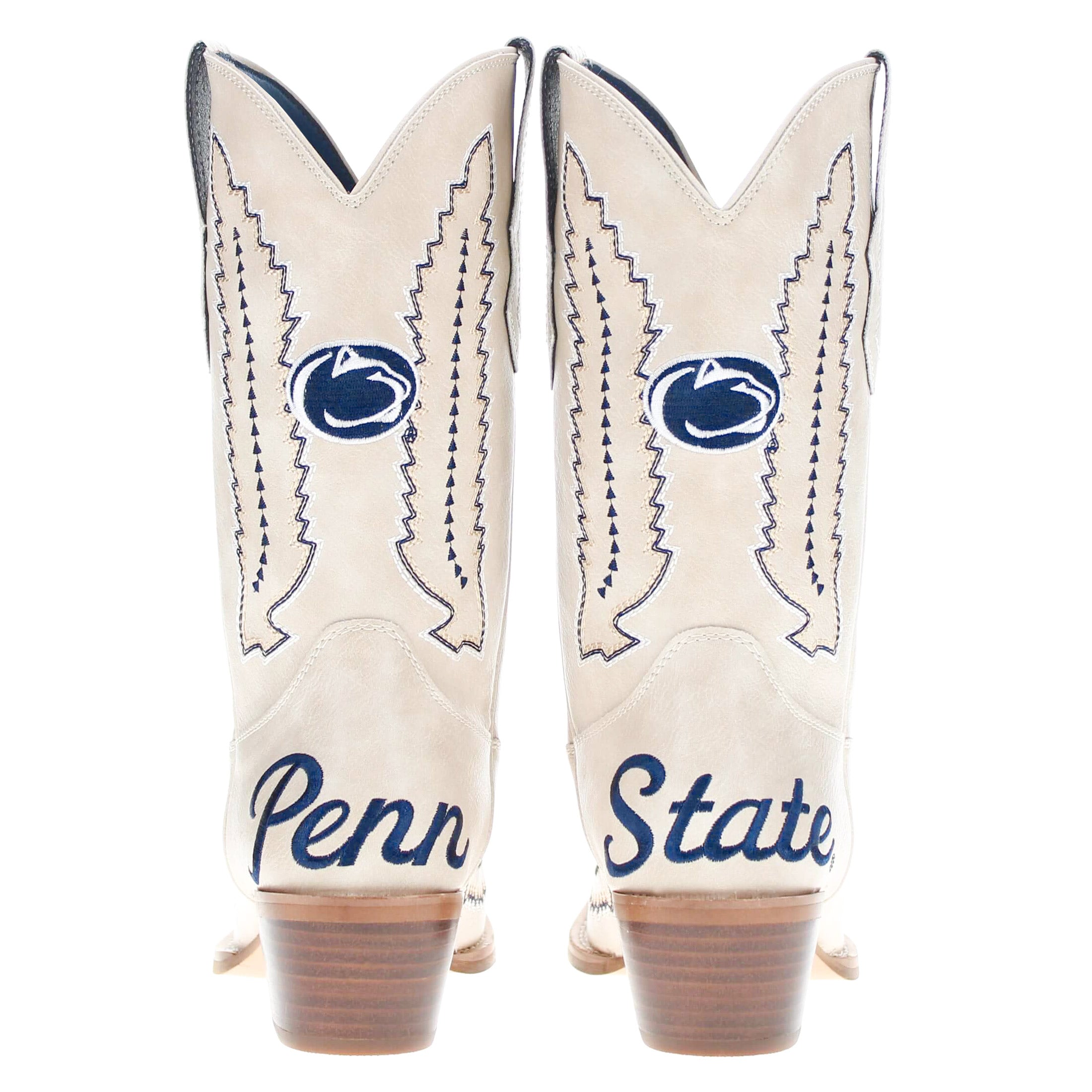 Women's Penn State University Bone Cowgirl Boot Mimi by V by Vaccari