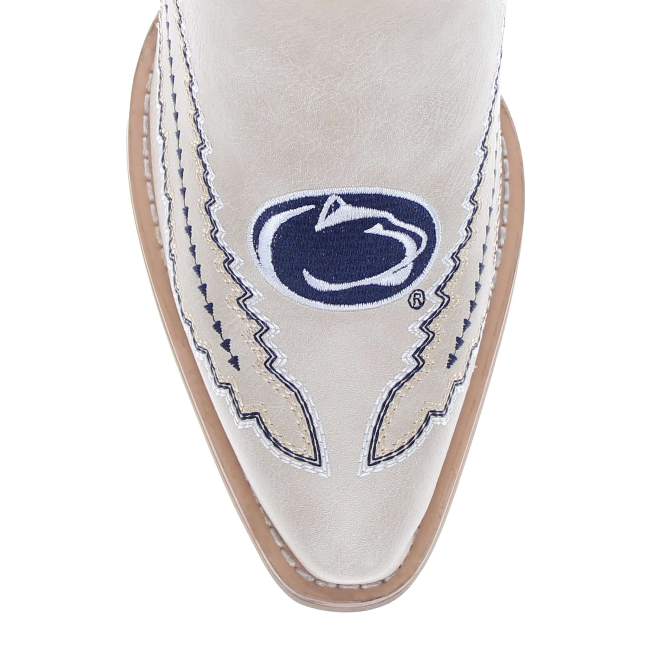 Women's Penn State University Bone Cowgirl Boot Mimi by V by Vaccari