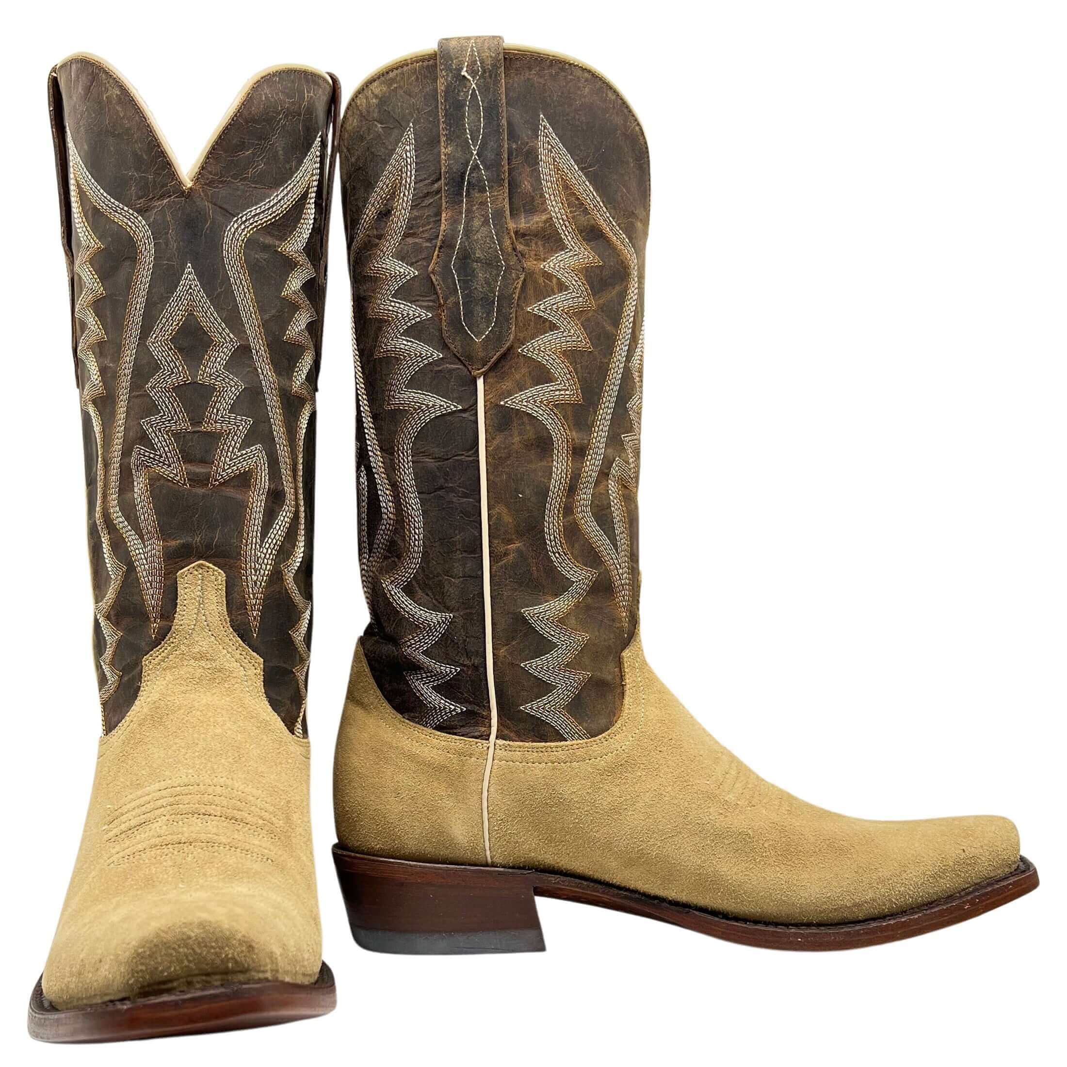 Mens suede square hotsell toe cowboy boots