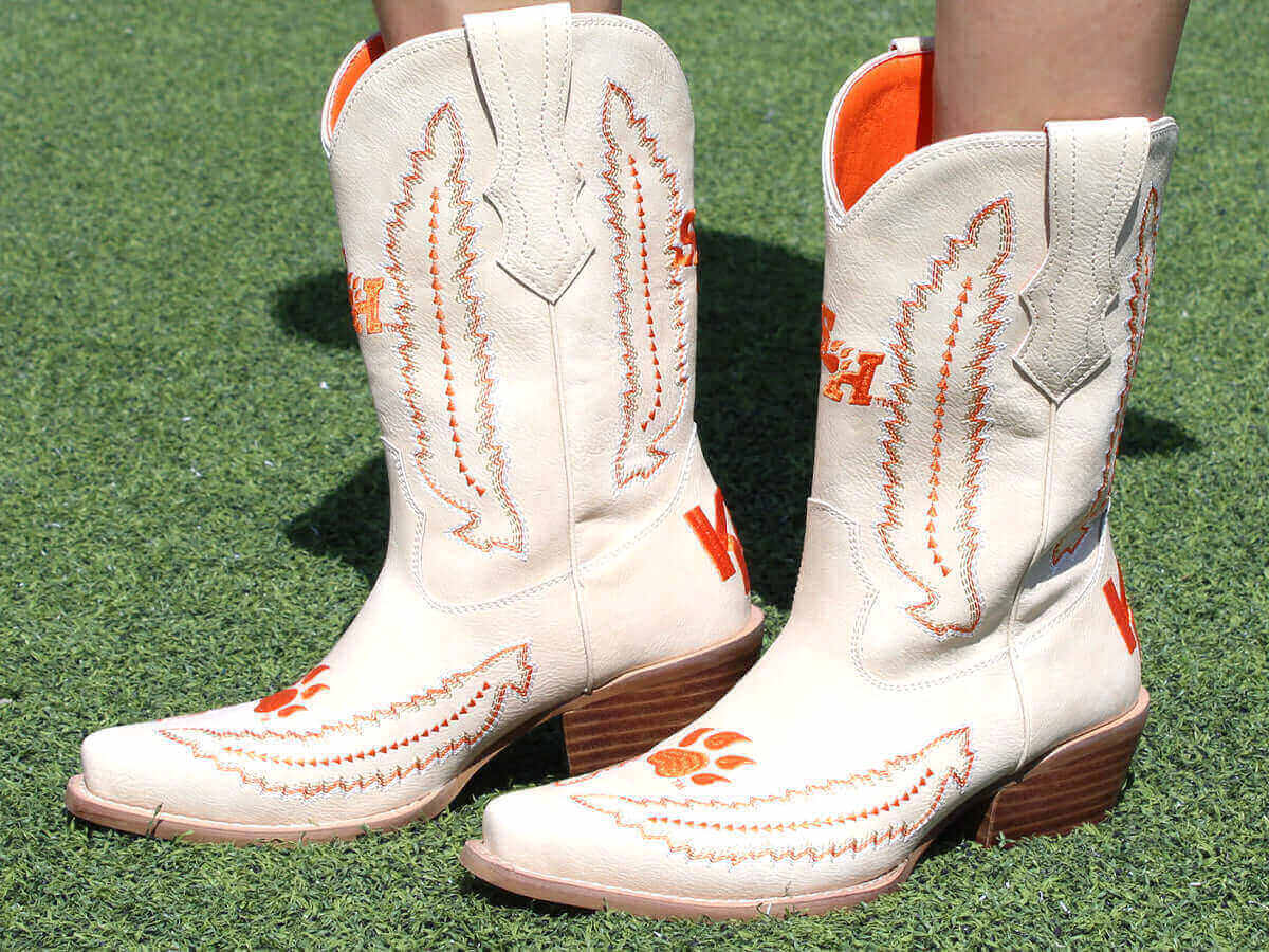 Women's SHSU Bone Cowgirl Boots Mimi V by Vaccari