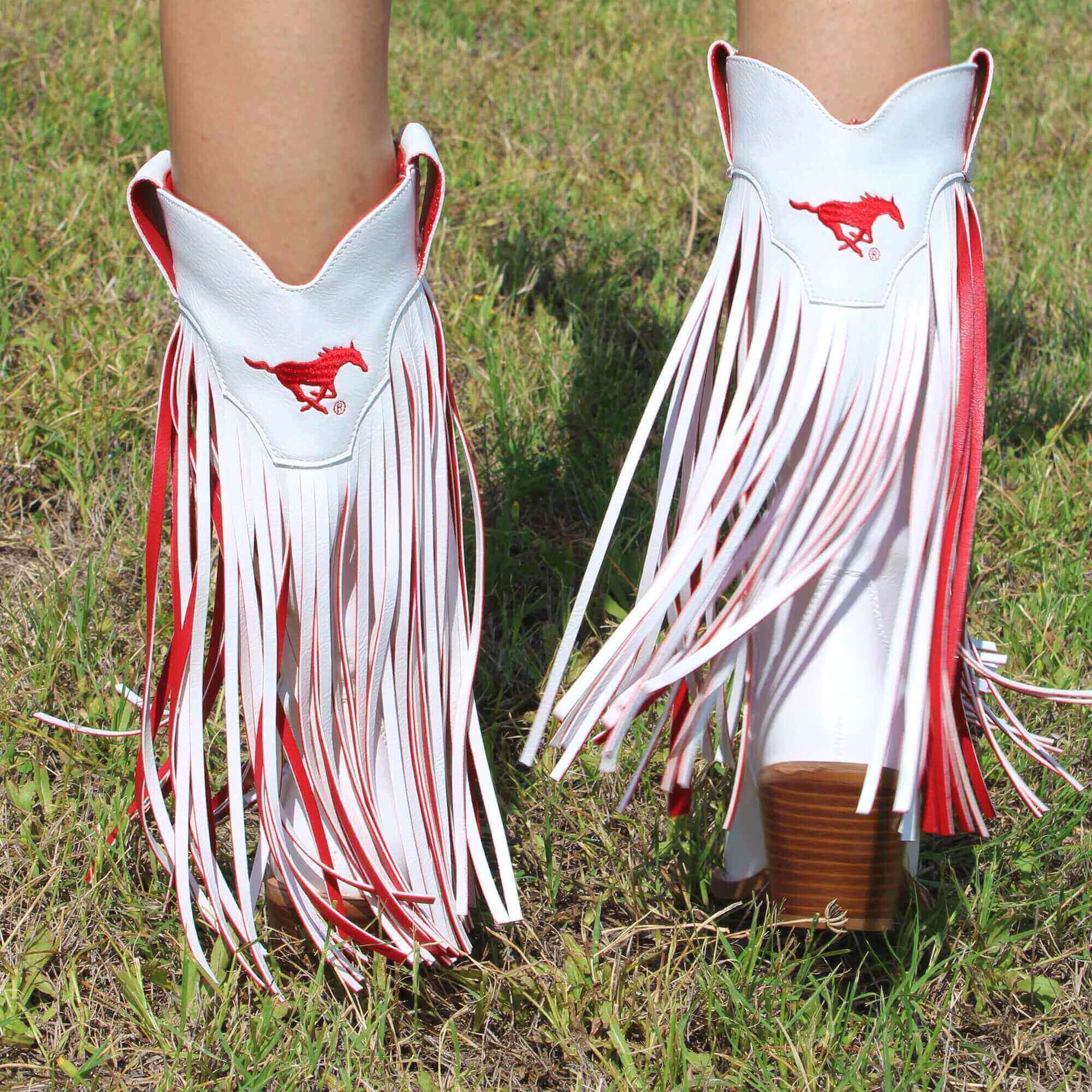 Southern Methodist University Kacey Fringe Boot by V By Vaccari