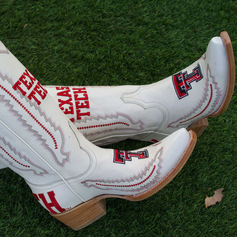 Women's Texas Tech Bone Cowgirl Boots Naomi by Vaccari University