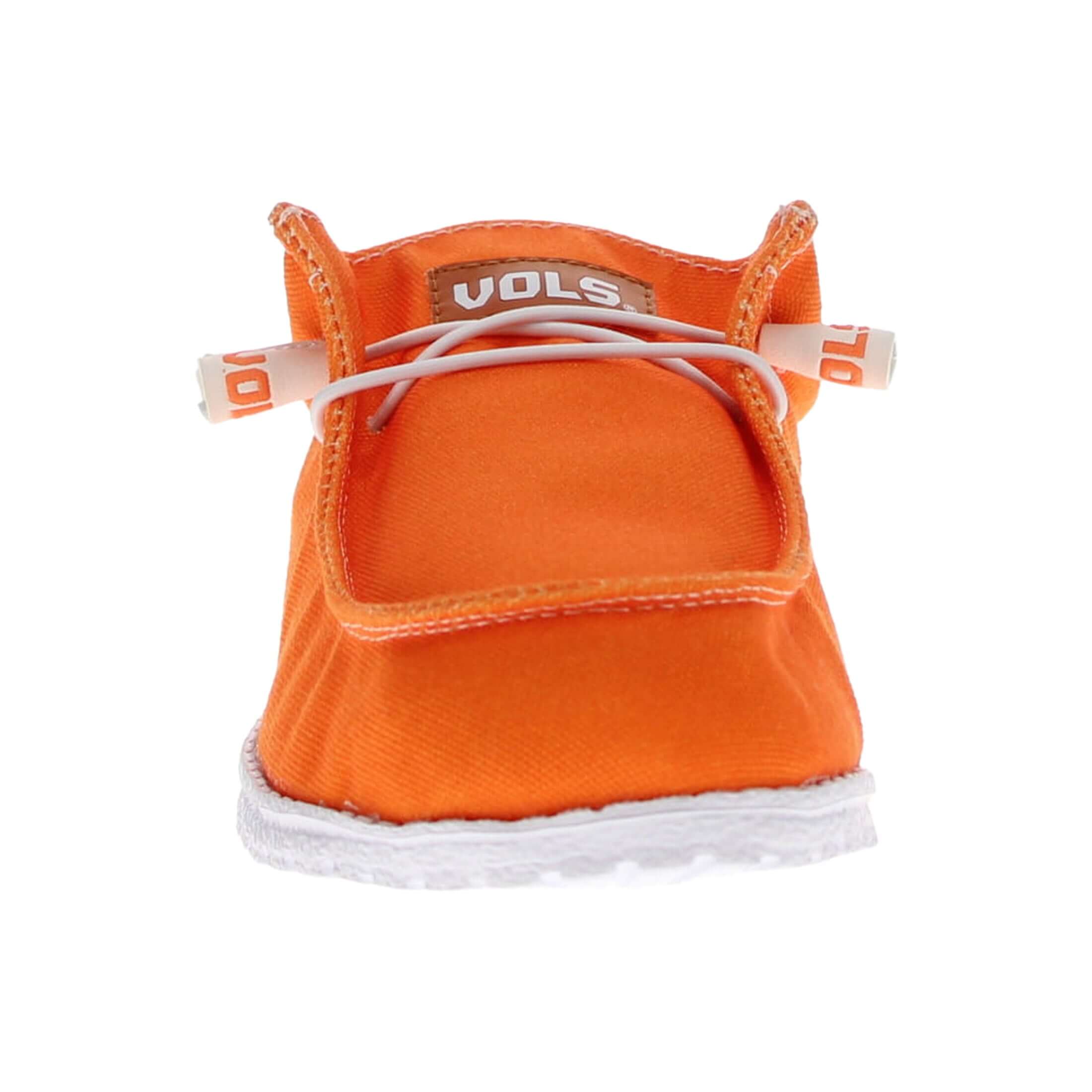 Men's University of Tennessee Vols Orange and White Canvas Casual Shoe by Vaccari