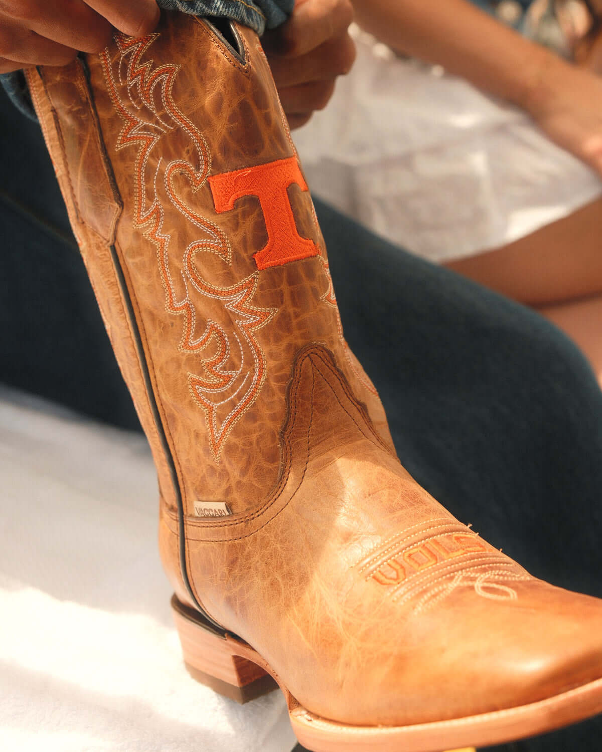 Men's University of Tennessee Brown Boot Luke By Vaccari University