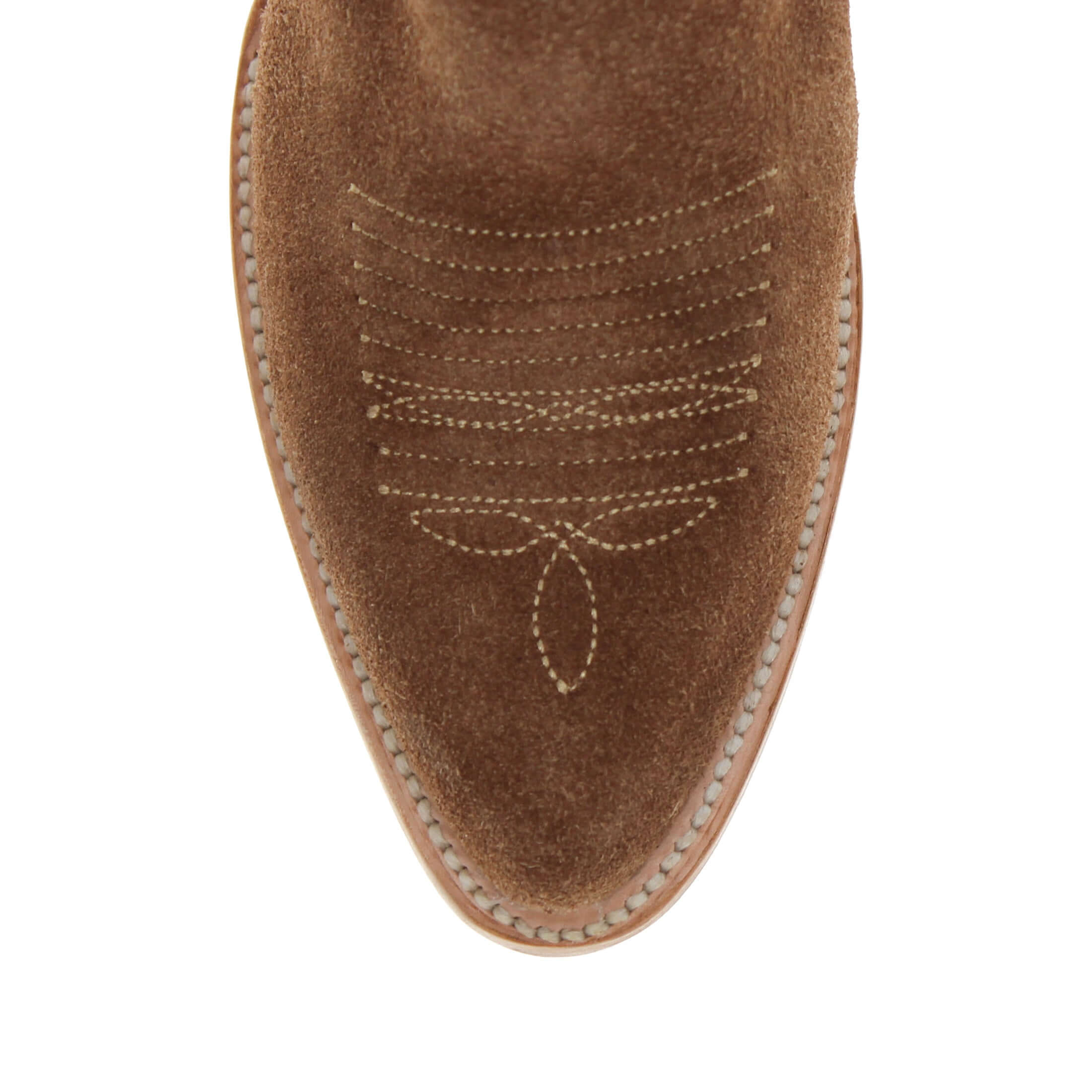 Women's Sand Suede Leather Cowgirl Booties Emma by Vaccari Core