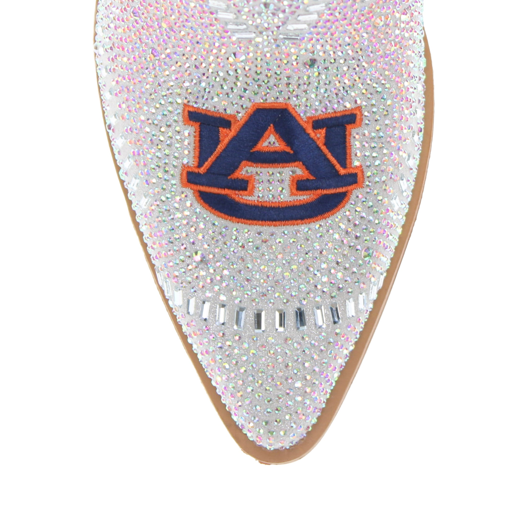 Women's University of Auburn Natural Bling Cowgirl Booties Jade by V by Vaccari