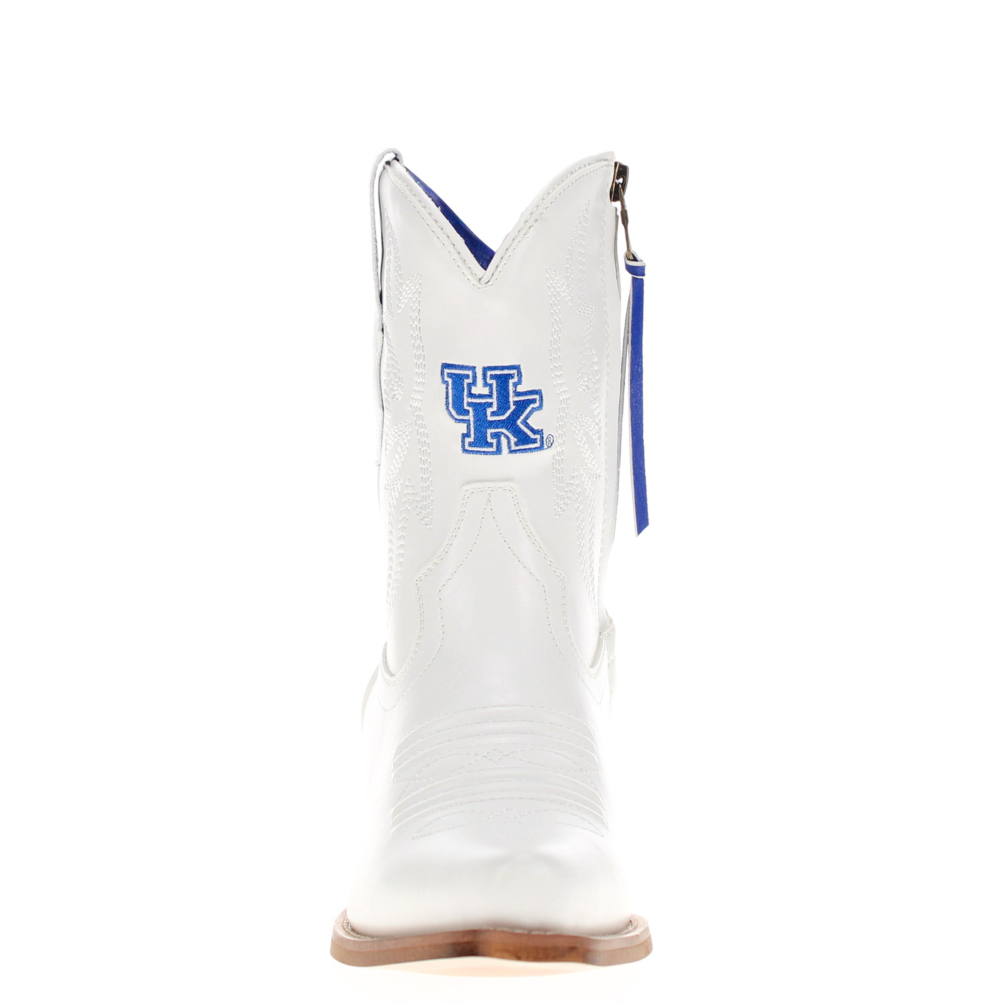 Women's University of Kentucky White Cowgirl Boots with Color Tassel Lynn by V by Vaccari