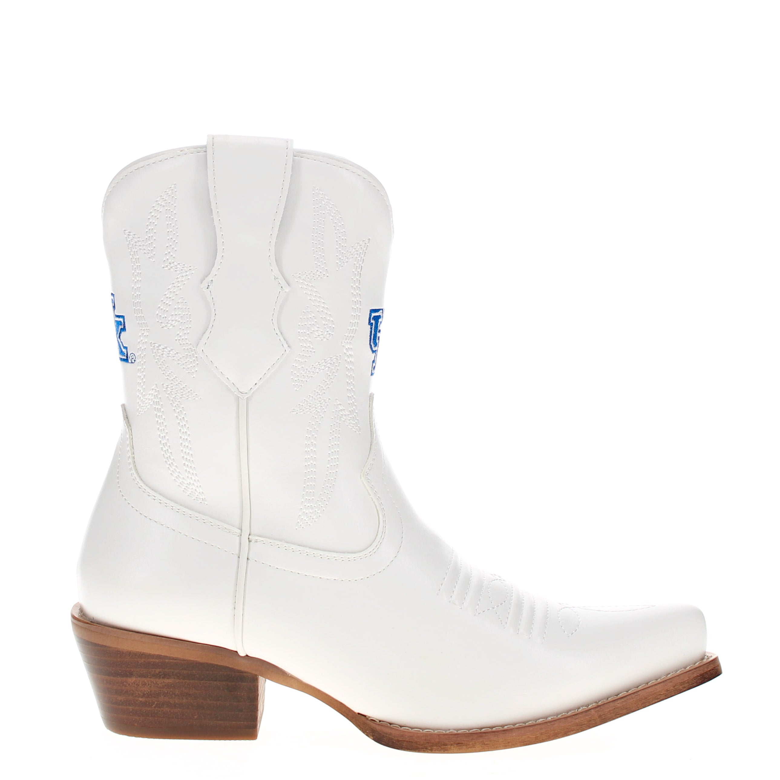 Women's University of Kentucky White Cowgirl Boots with Color Tassel Lynn by V by Vaccari
