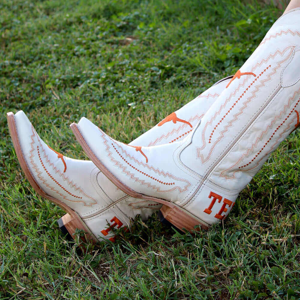 Women's University of Texas Bone Cowgirl Boots Naomi by Vaccari University