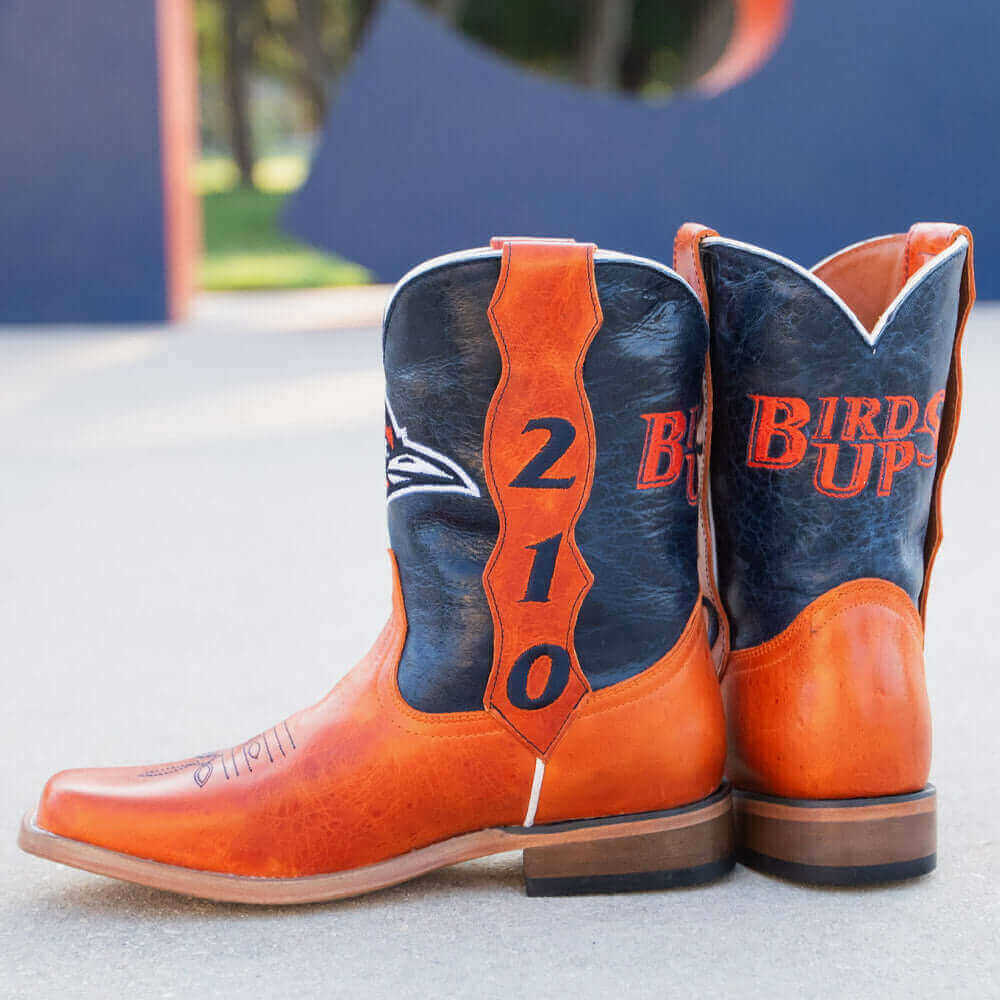 Kid's UTSA Blue and Orange Cowboy Boots by Vaccari University