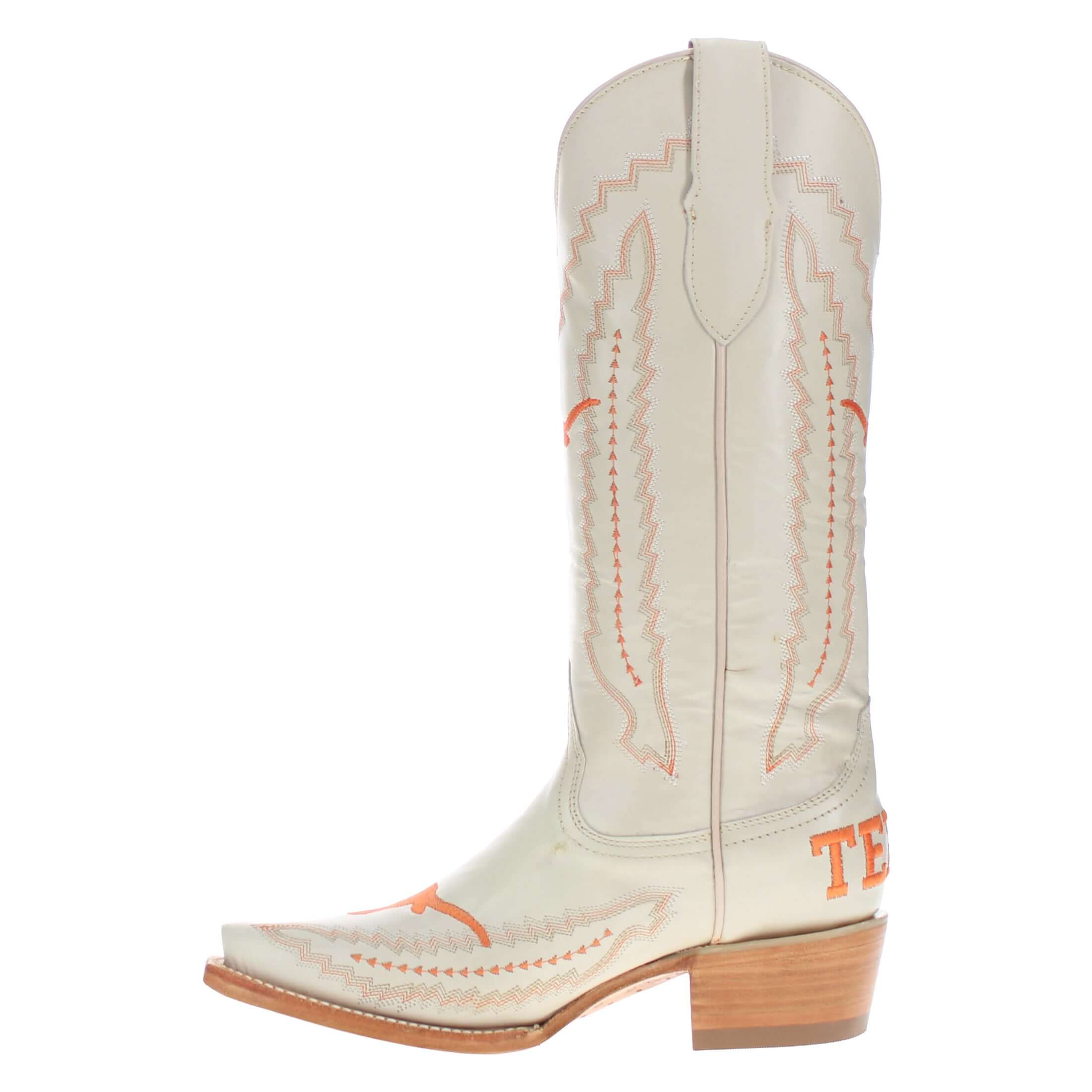 Women's Texas Less Than Perfect Bone Cowgirl Boots by Vaccari University