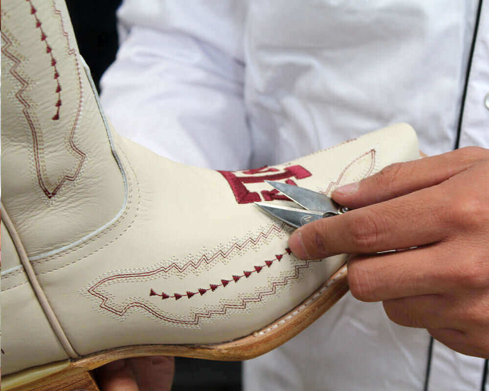 Cowboy Boot being made