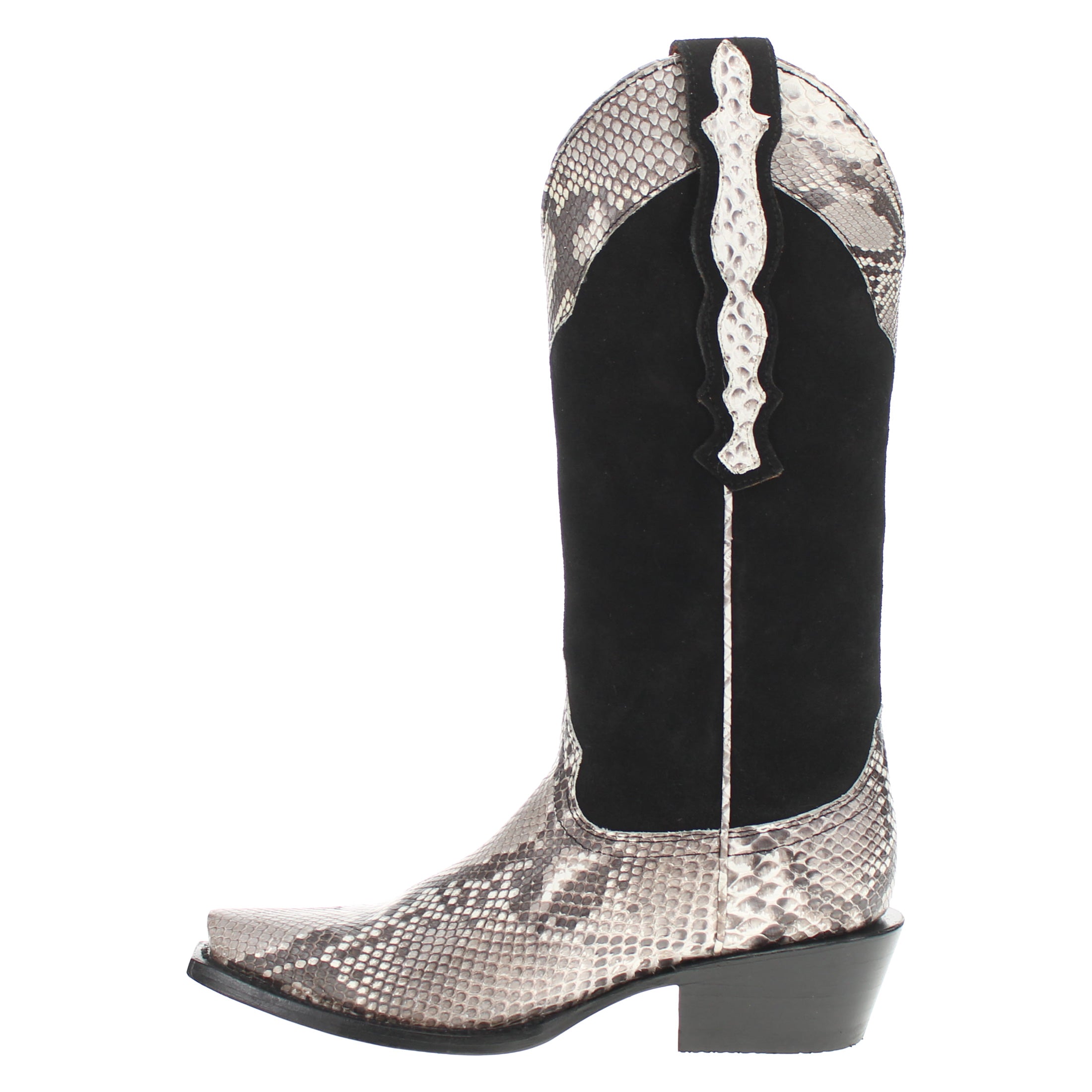 Women's Natural Python Snip Toe Cowgirl Boots Zara by Vaccari