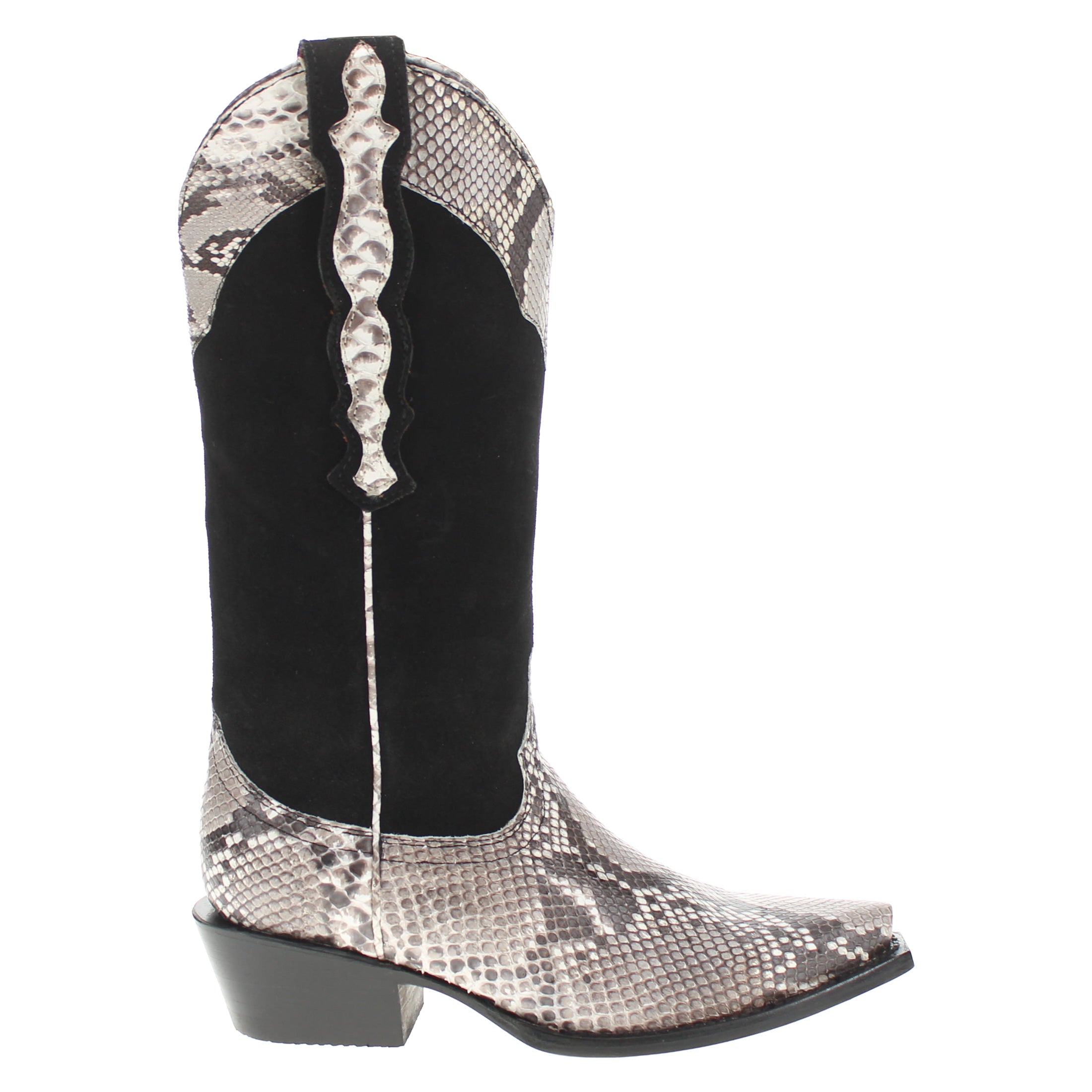 Women's Natural Python Snip Toe Cowgirl Boots Zara by Vaccari