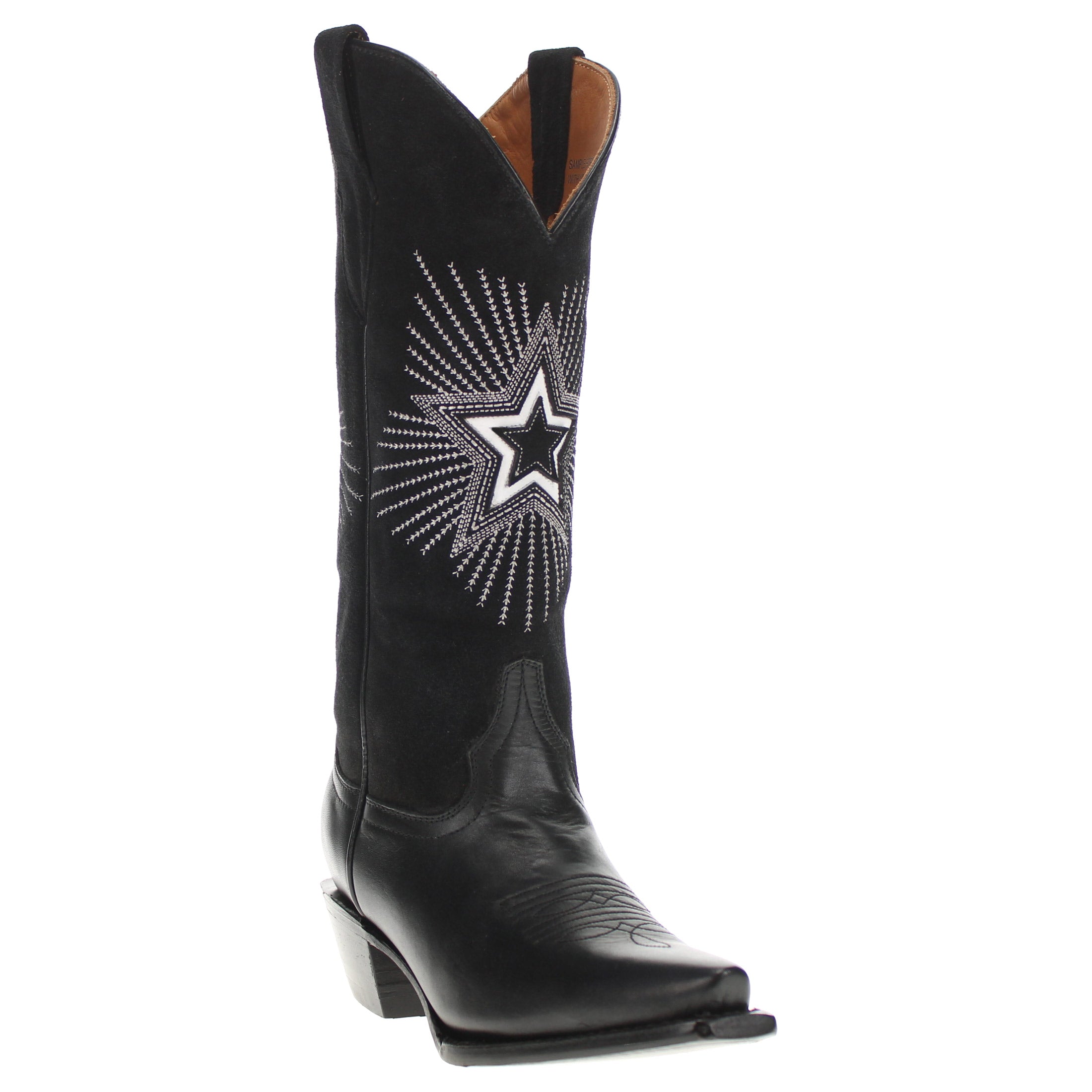 Women's Black Star Boot Stella Cowgirl Boots by Vaccari