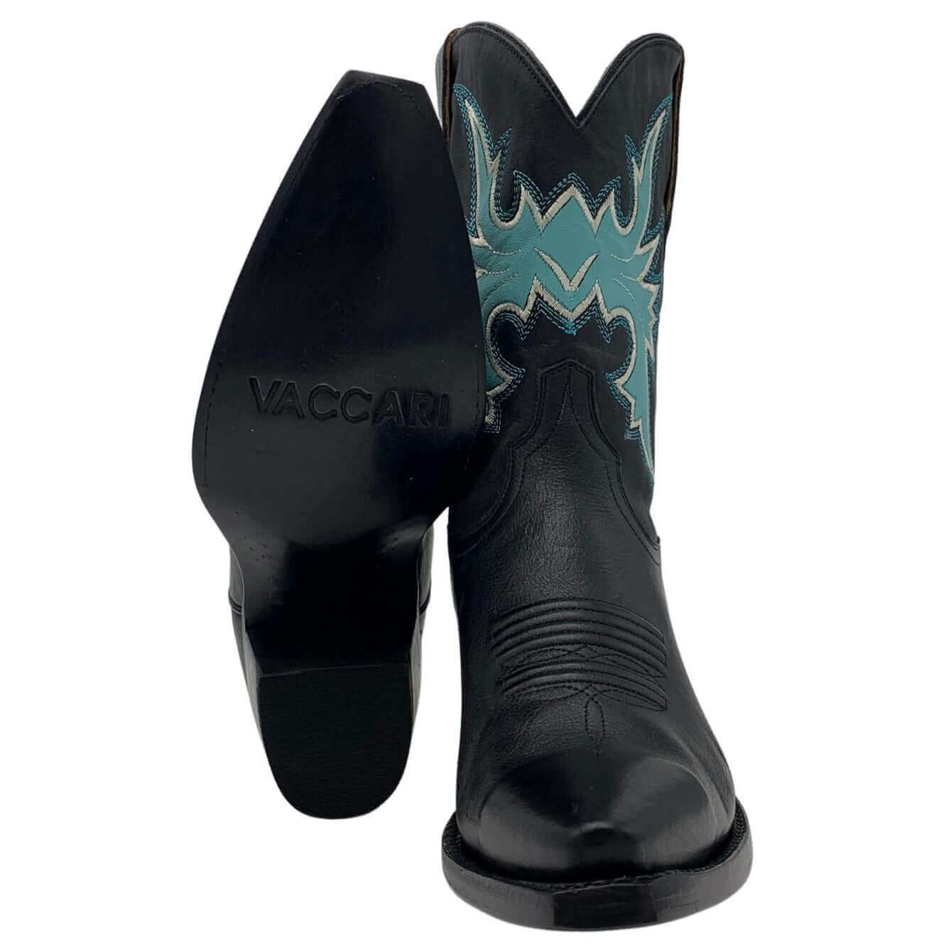 Retro Shorty Snip Toe Black - Vaccari Boots