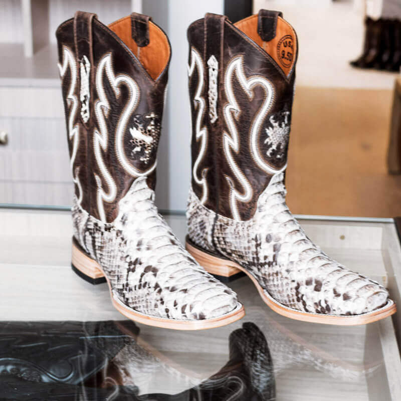 Men's Python Cowboy Boots | Vaccari Boots