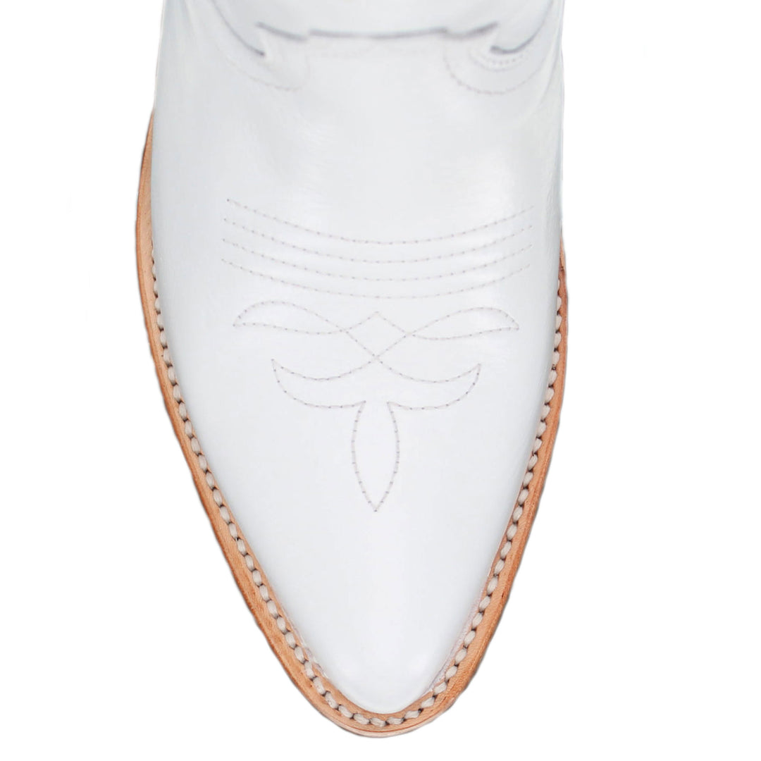 Women's Texas A&M Aggies All White Pointed Toe Cowgirl Boots Leighton Vaccari University