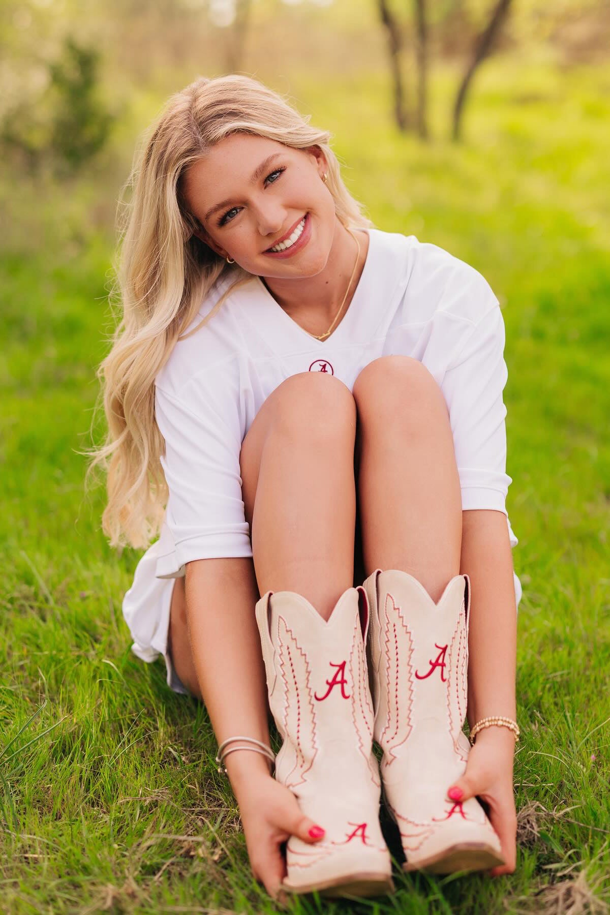 Women's University of Alabama Bone Boots Mimi by V by Vaccari