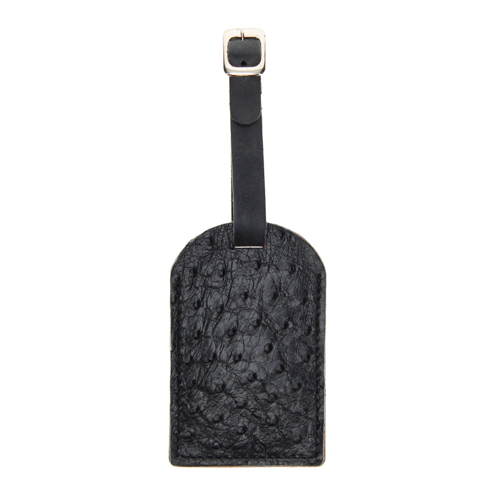 Full Quill Ostrich Luggage Tag
