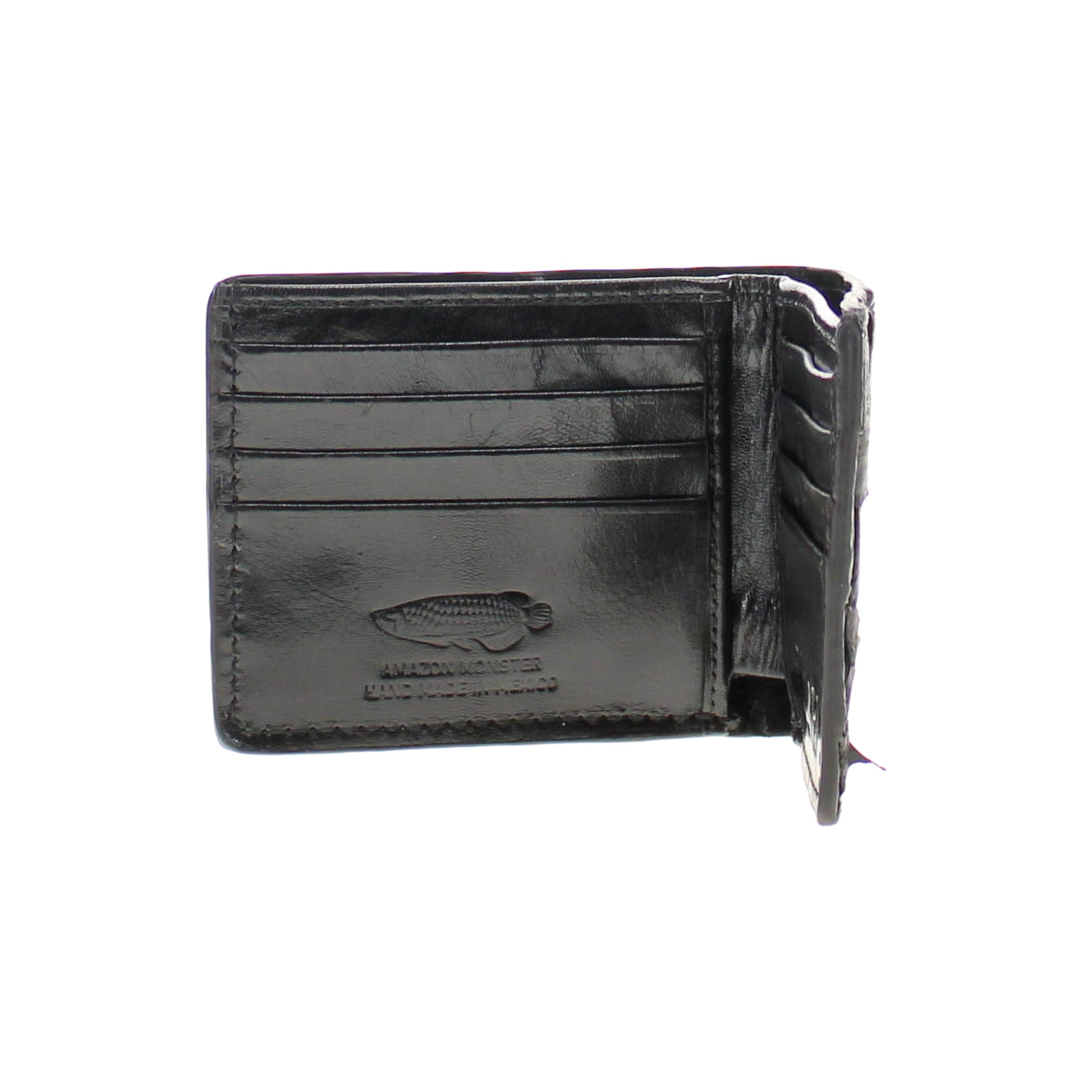 Men's Black Pirarucu Fish Billfold Wallet