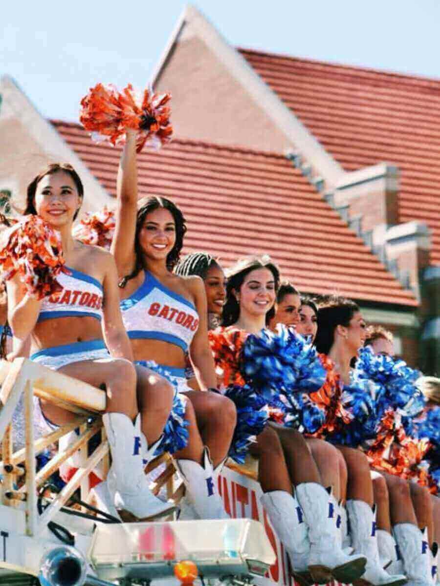 Women's University of Florida White Cowgirl Boots Leighton by Vaccari University