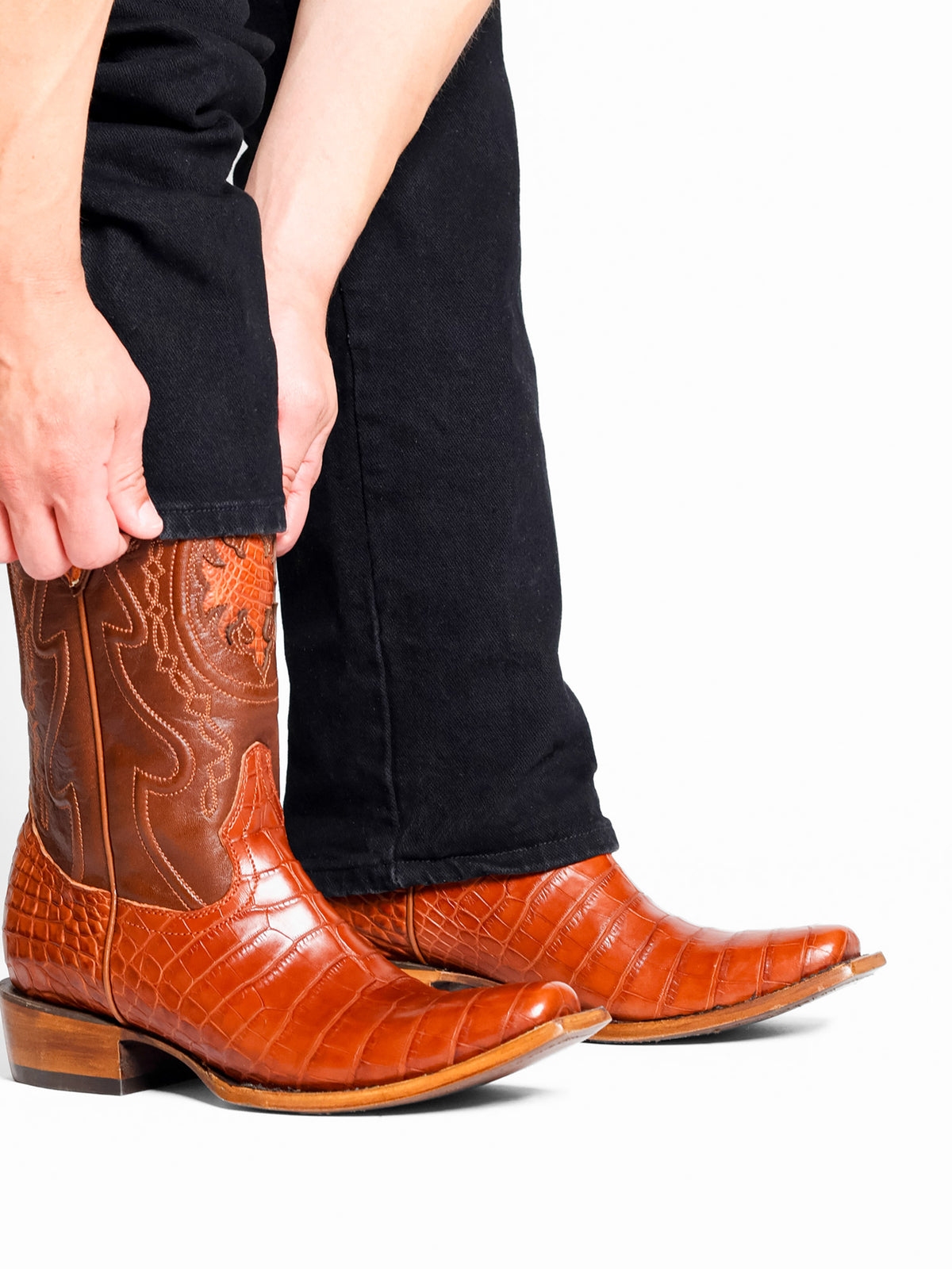 Men's American Alligator Belly Boots