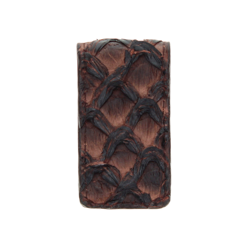Mocha Pirarucu Fish Money Clip by Vaccari