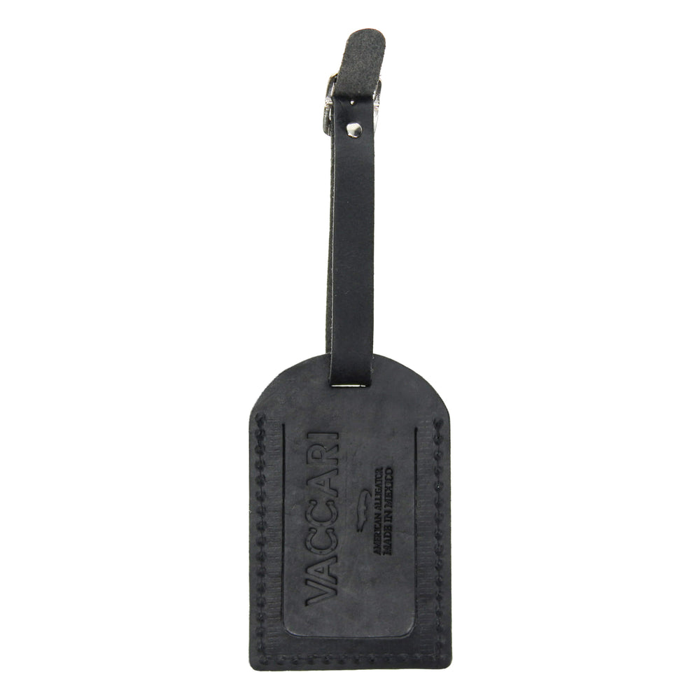 Black Cherry Full Quill Ostrich Luggage Tag