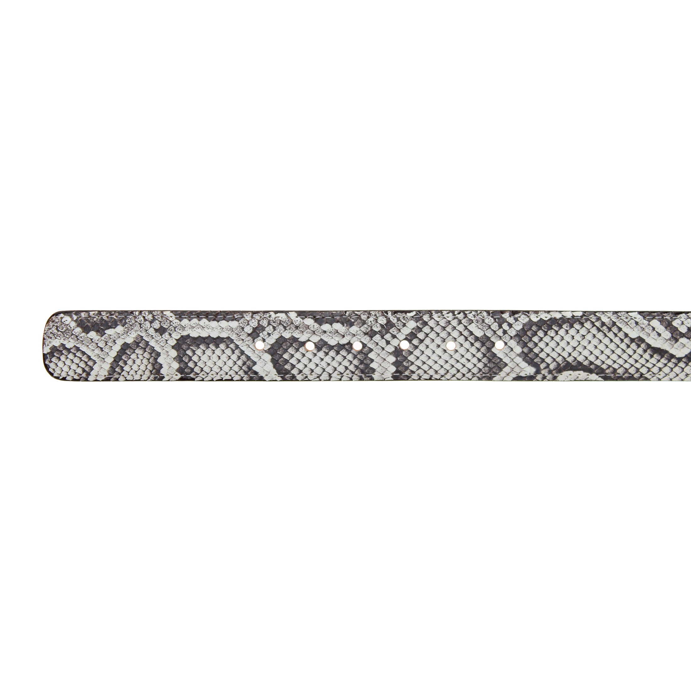 Men's Natural Back Cut Python Belt