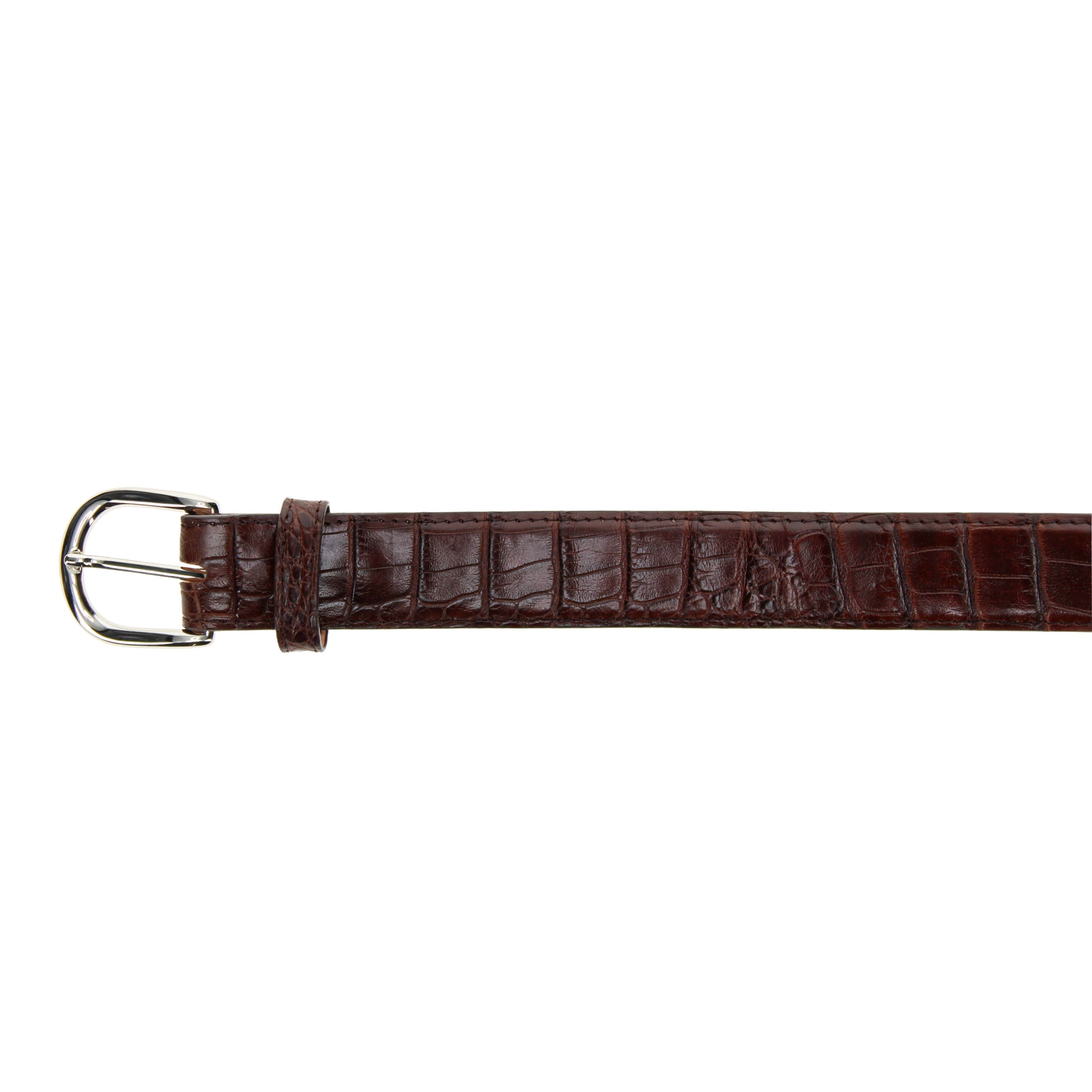 Men's Tan American Alligator Belt | Vaccari Boots