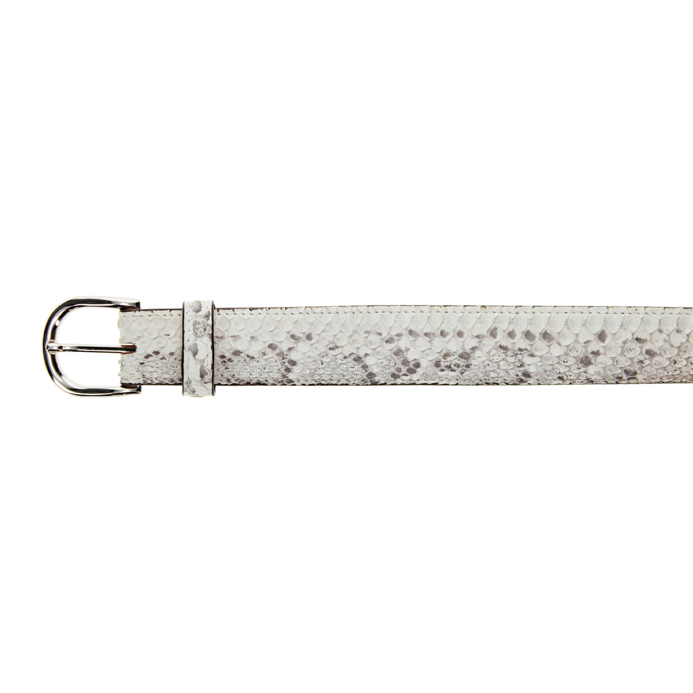 Men's Natural Front Cut Python Belt