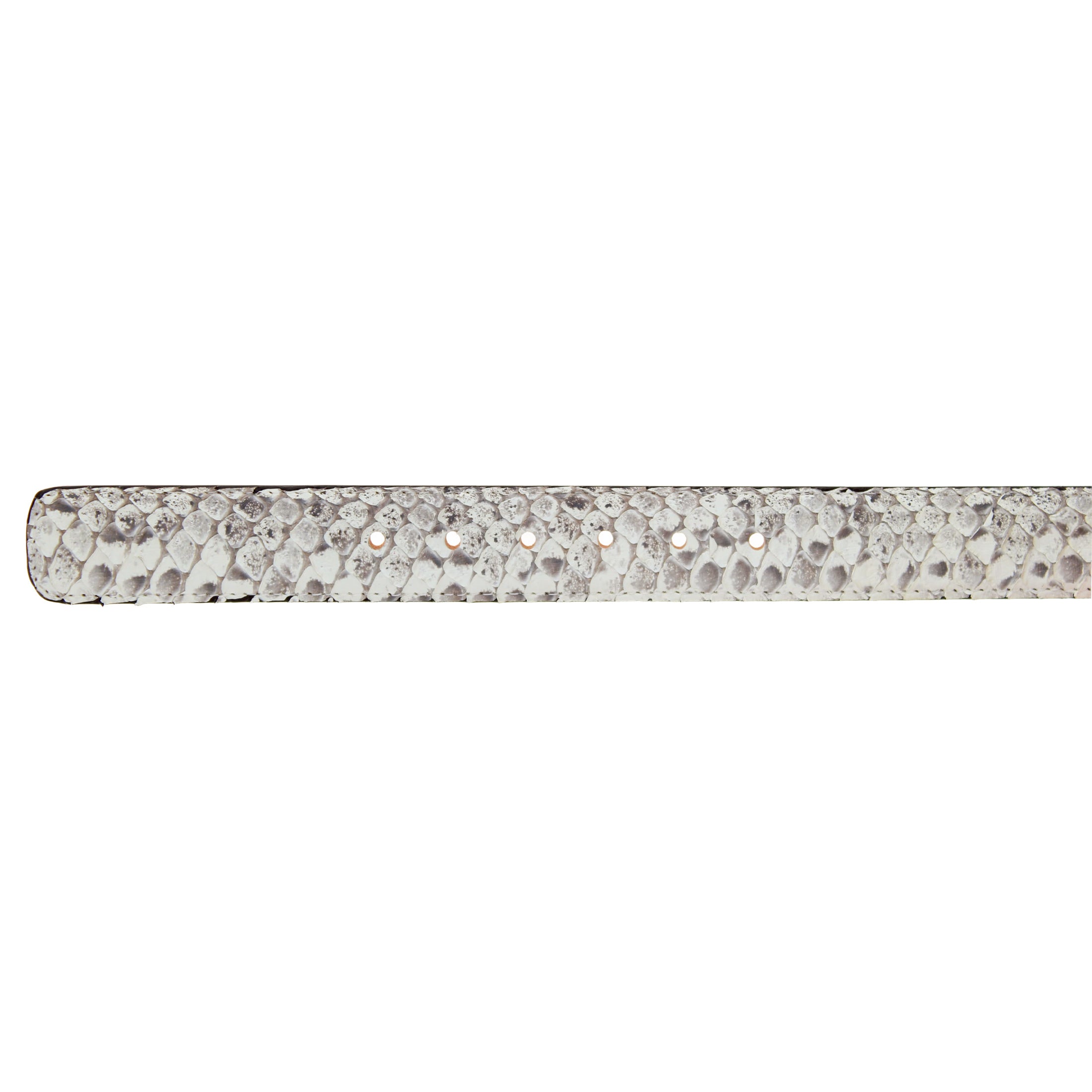 Men's Natural Front Cut Python Belt