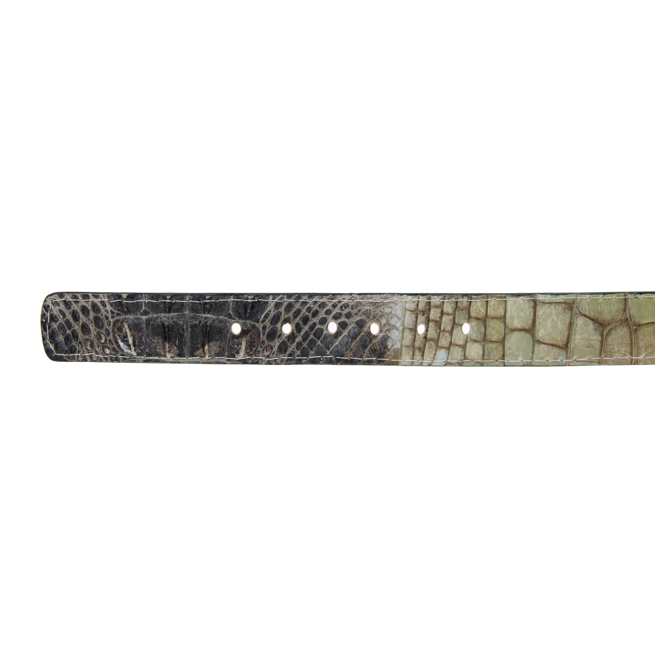 Vaccari アリゲーターベルト Men's Natural American Hornback Alligator Belt | Vaccari