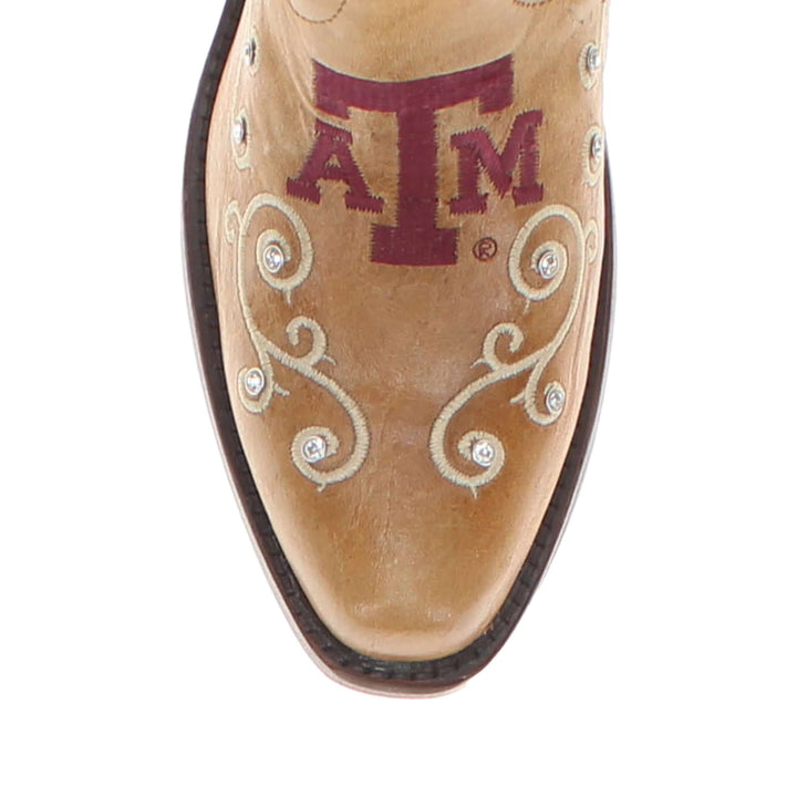 Kid's Chloe Texas A&M University Scroll & Stud Cowgirl Boots