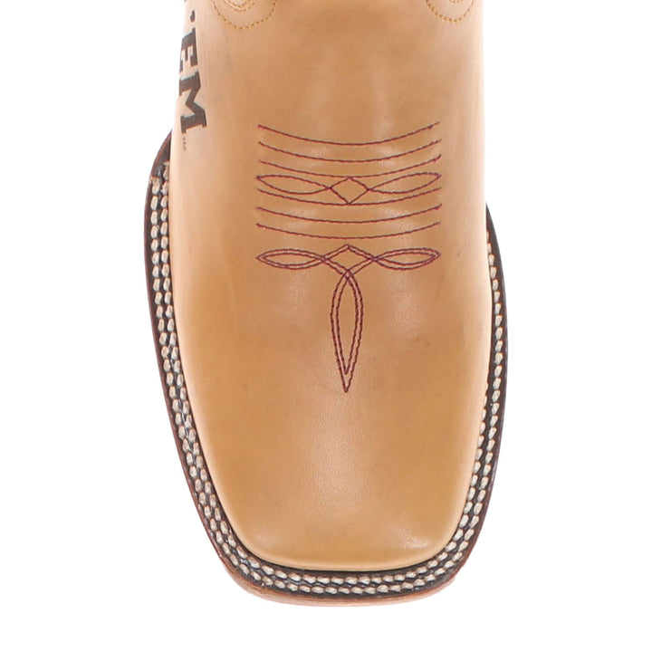 Men's University of Texas A&M Lasered Vamp Tan Cowboy Boots by Vaccari